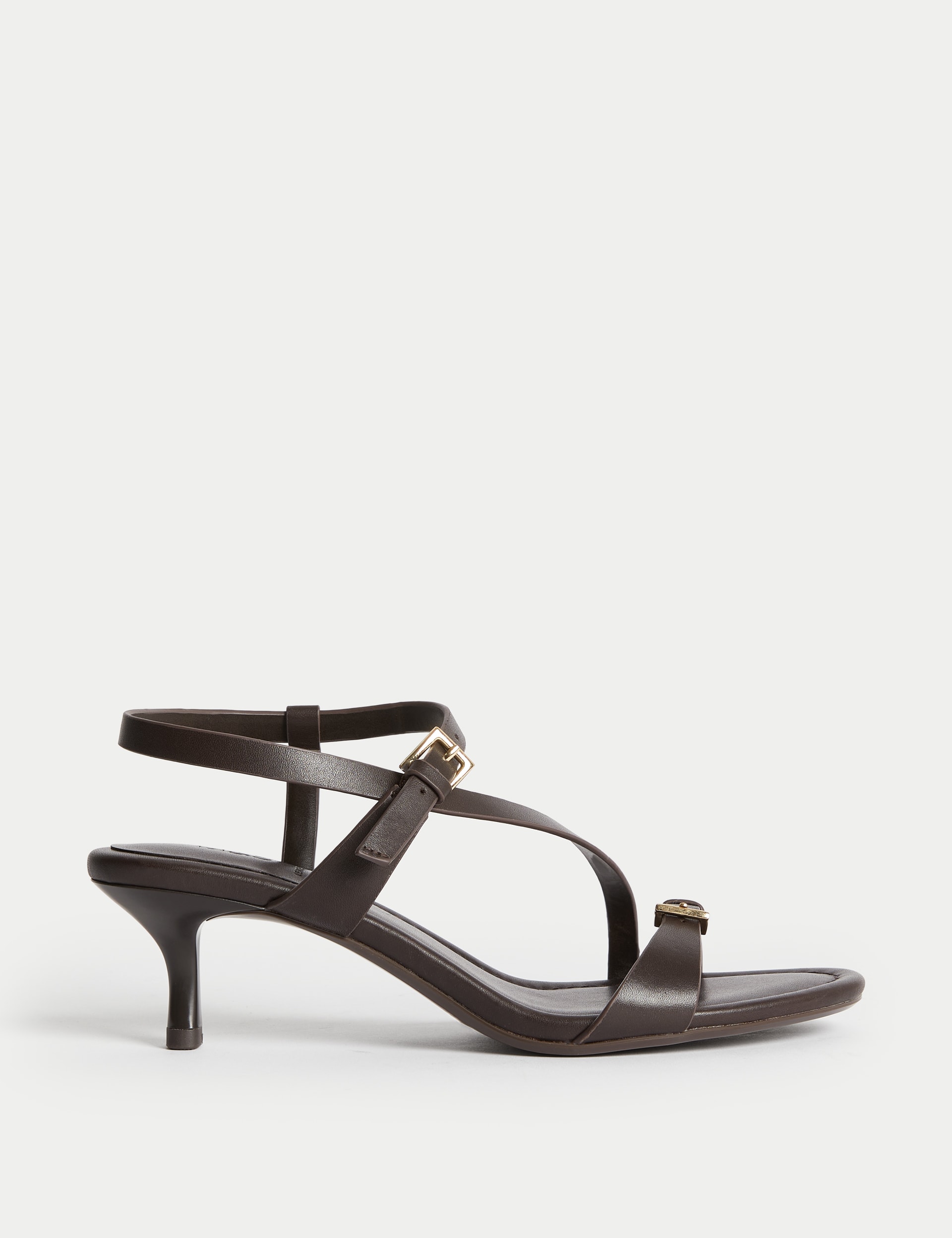 Naaz (White) SEQUINS Kitten close pointy sandals