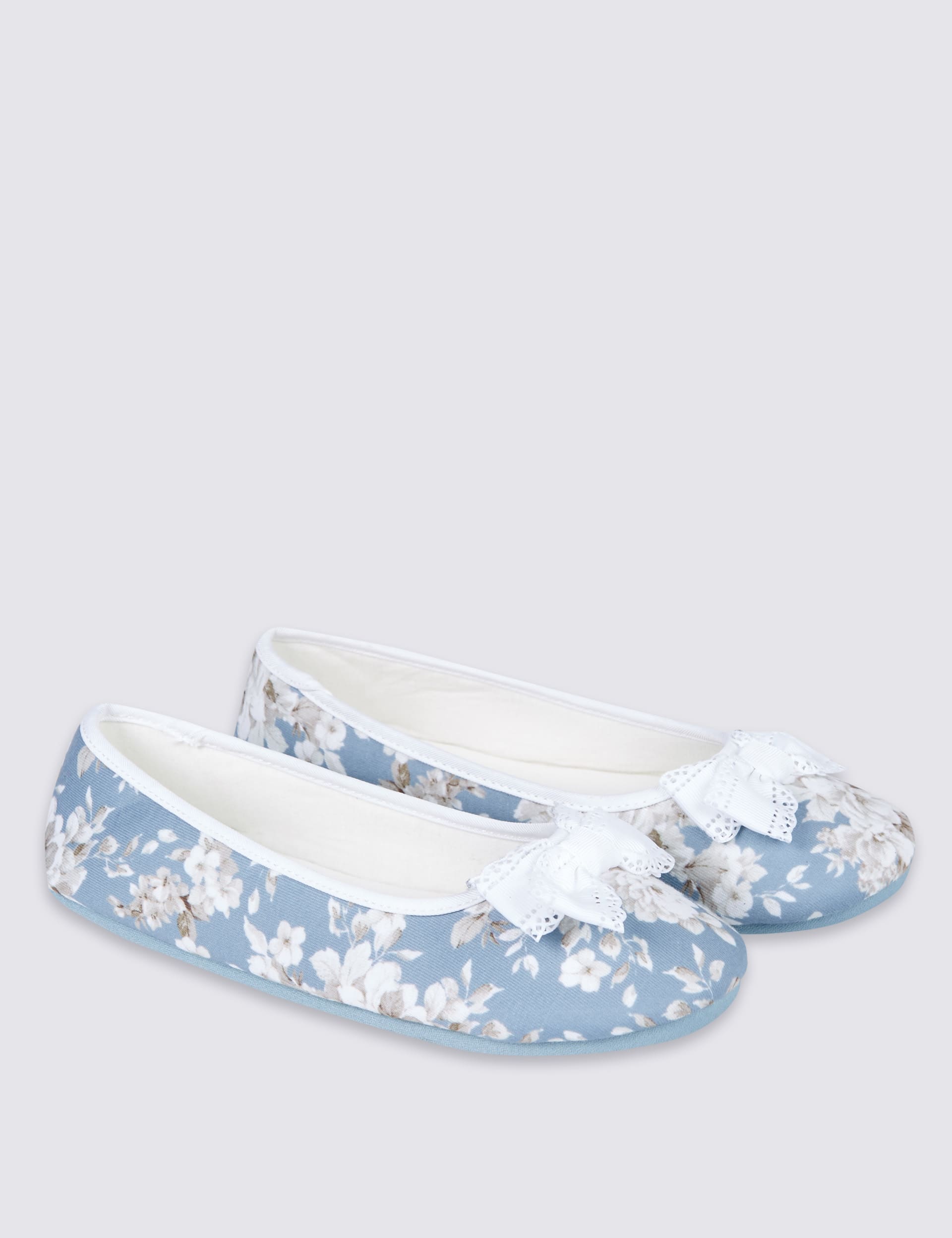 Floral Print Ballerina Slippers Image 2 of 7