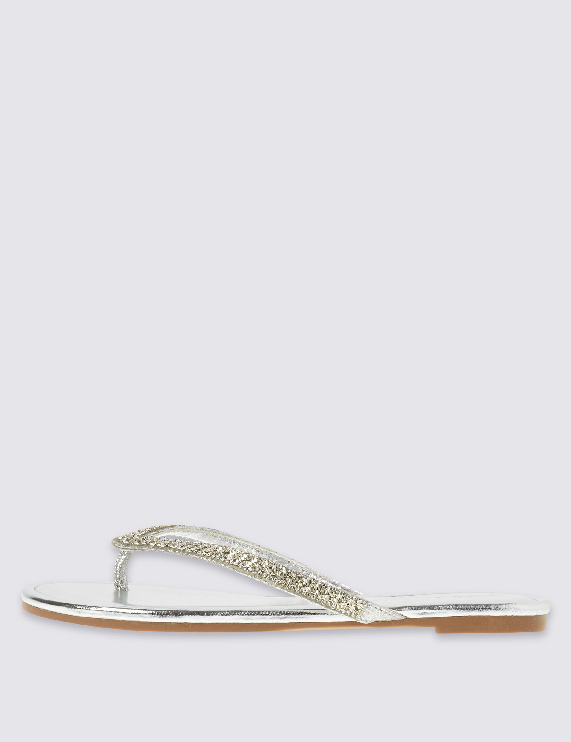 Covered Twinkle Toe Thong Flip Flops Image 2 of 6