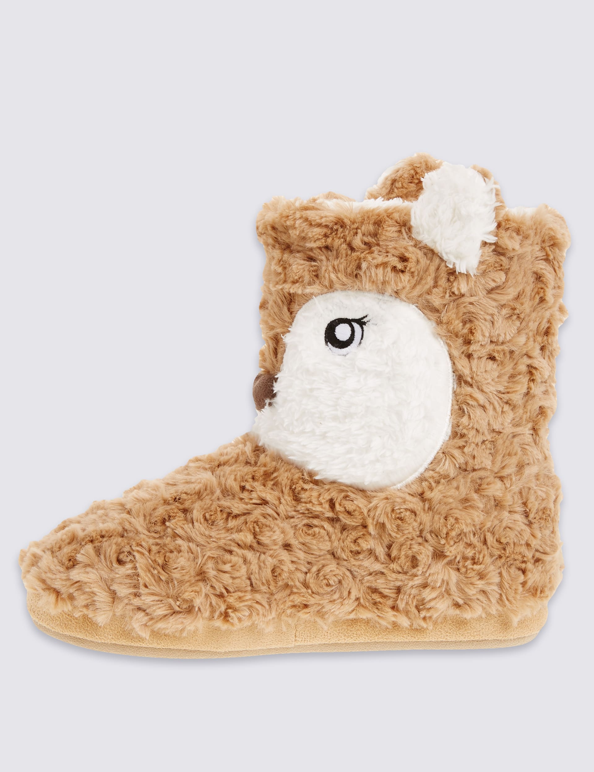Pull On Fox Slipper Boots Image 2 of 6