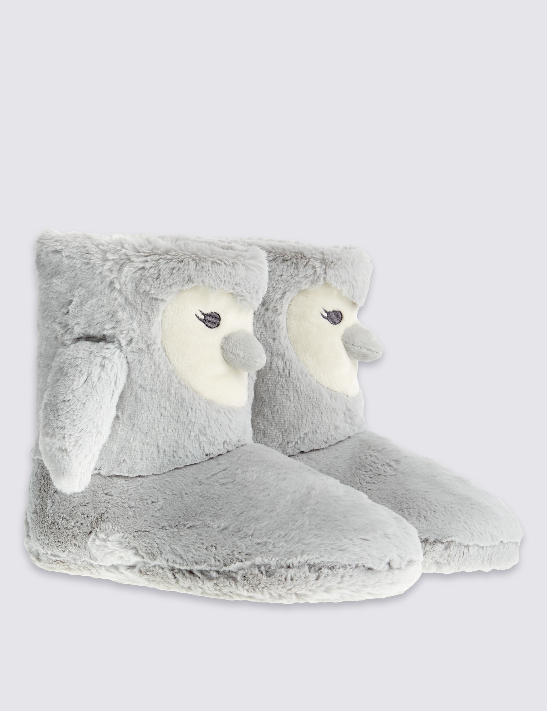 Pull On Penguin Slipper Boots M S Collection M S