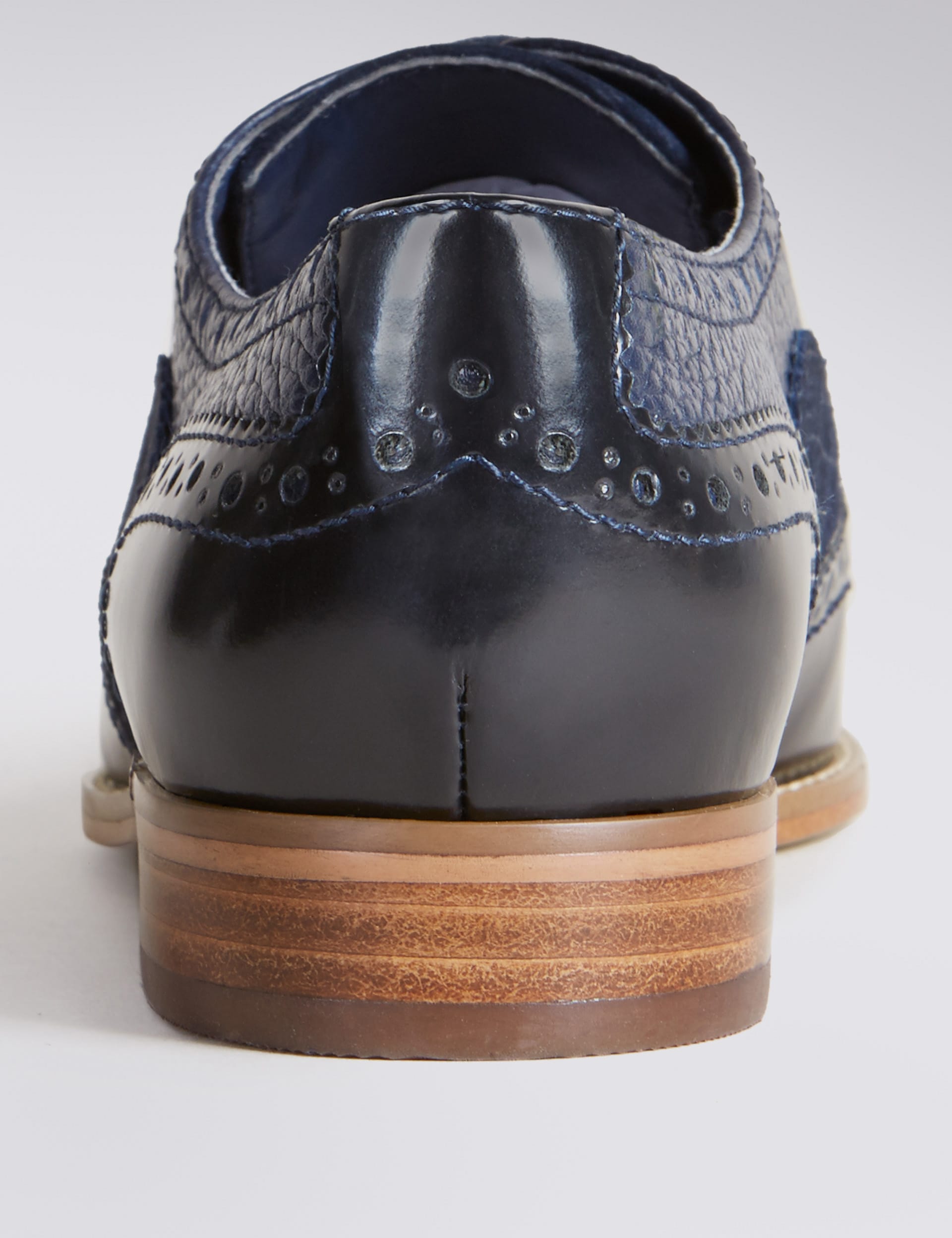 Leather Lace Up Brogue Shoes with Insolia Flex® Image 2 of 4