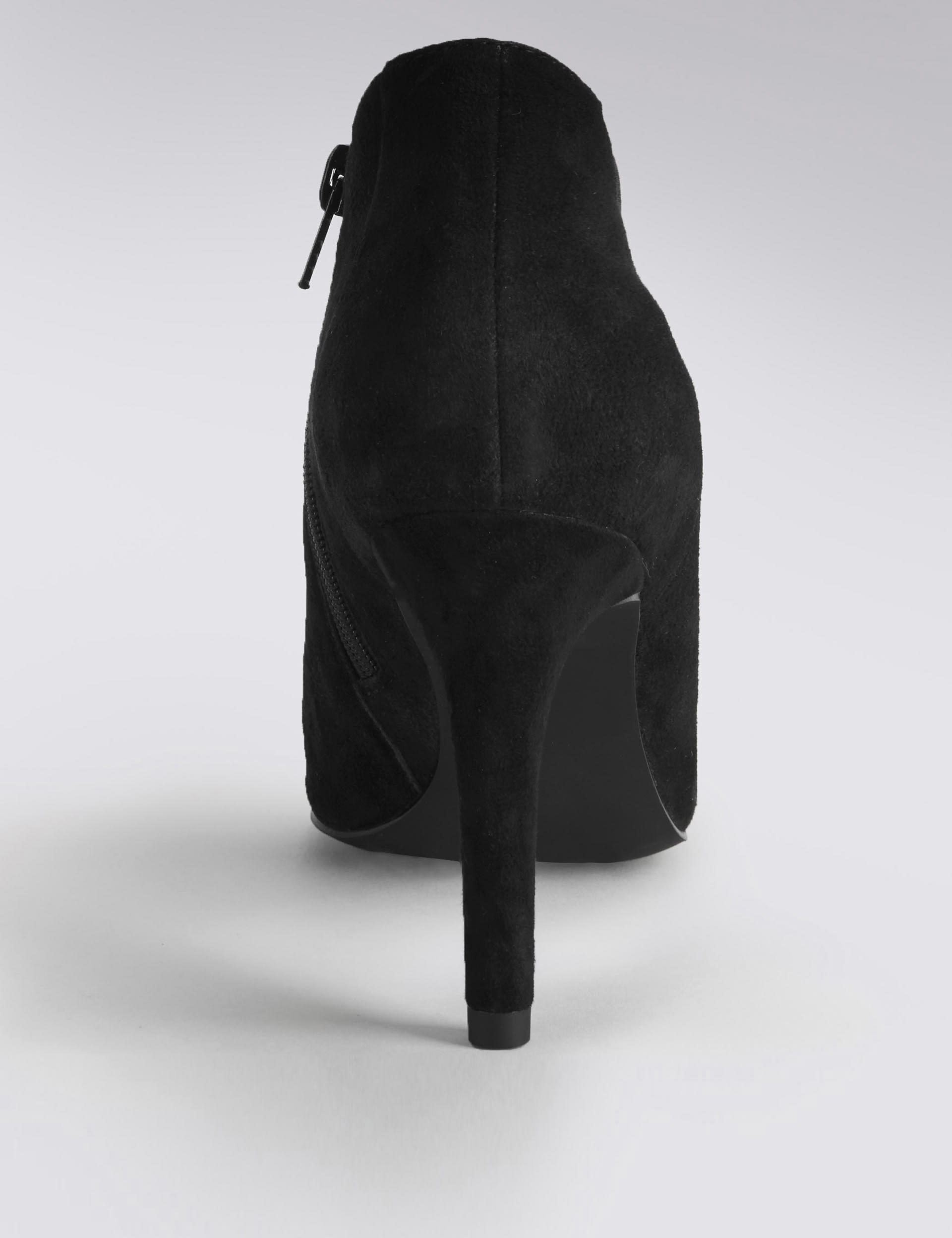 Stain Away™ Suede Elastic Shoe Boots with Insolia® Image 2 of 4
