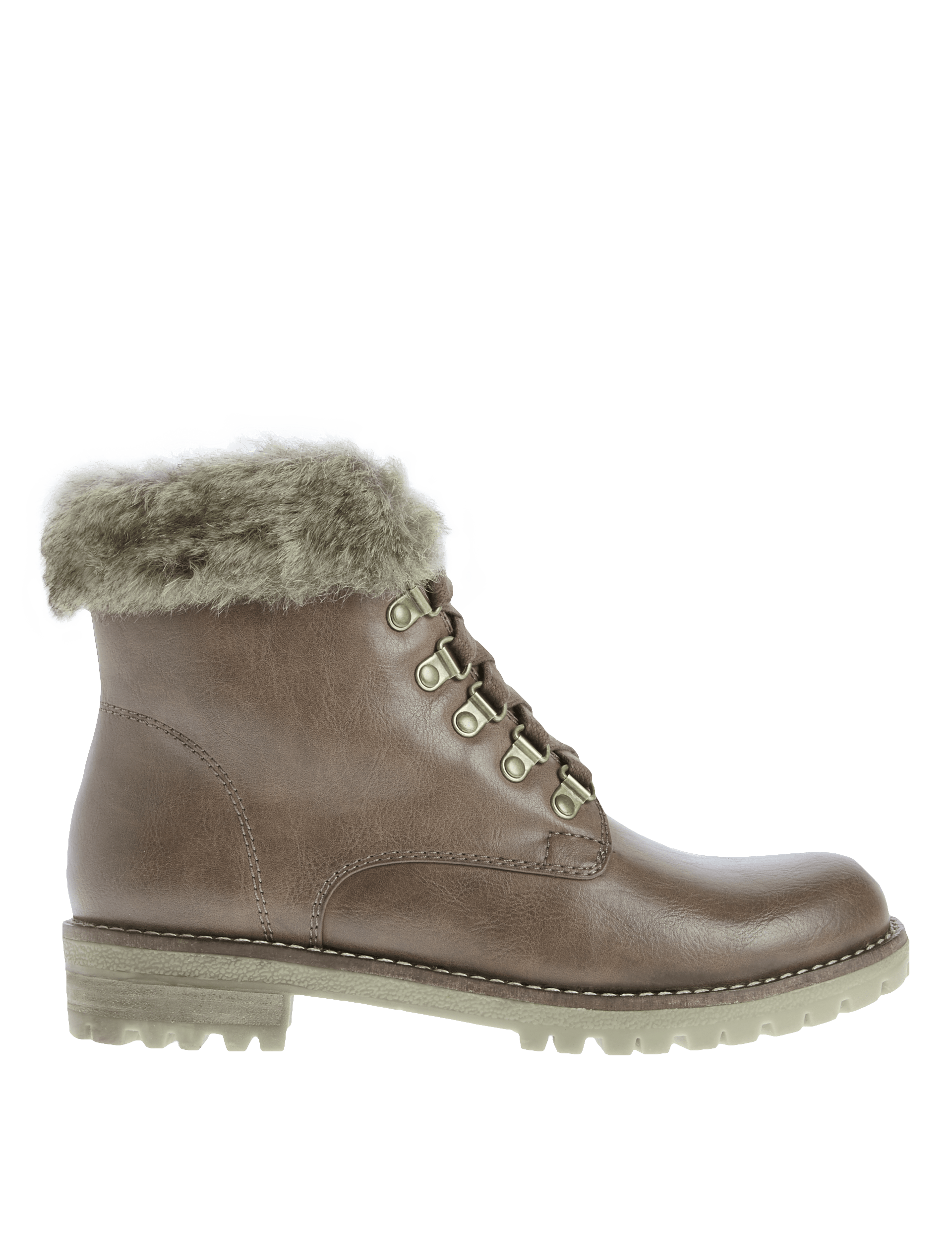 Faux fur hiker boots hotsell