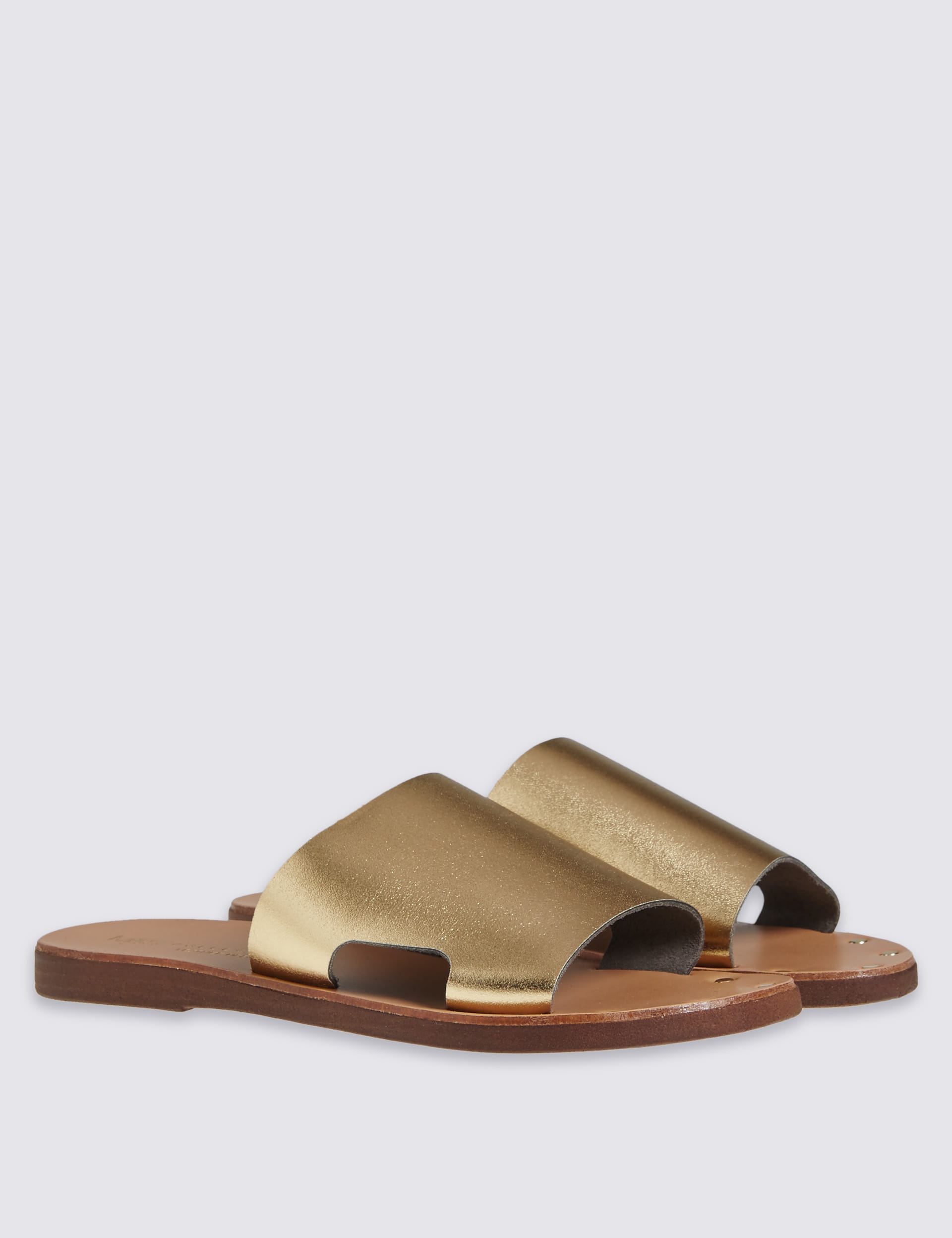 Leather Cut Out Mule Shoes Image 2 of 7