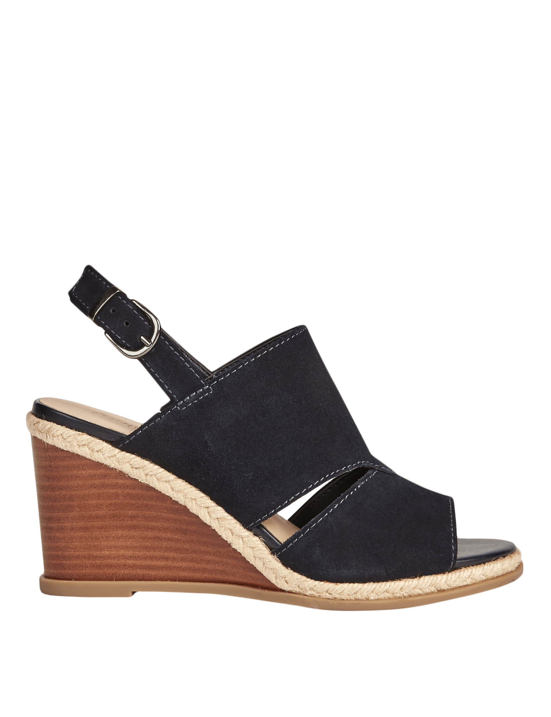Suede Wedge Heel Sandals Image 2 of 7