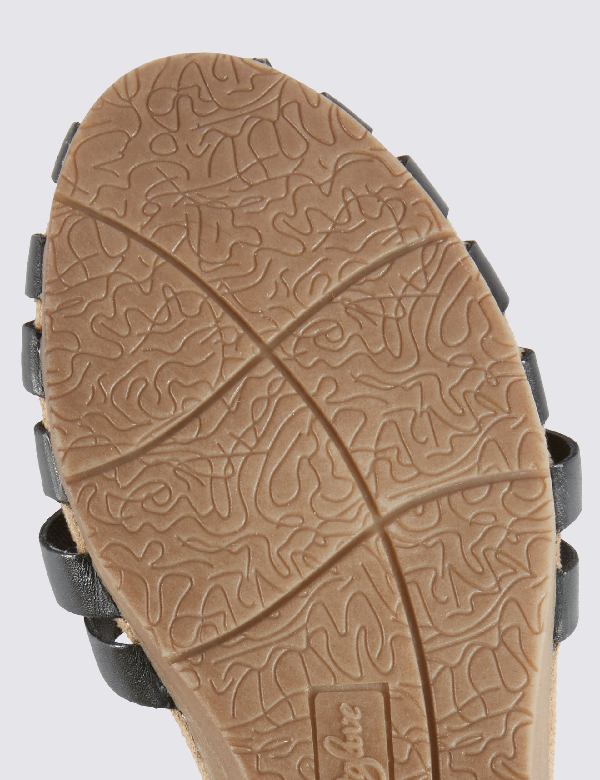 Leather Strappy Weave Sandals Image 2 of 5