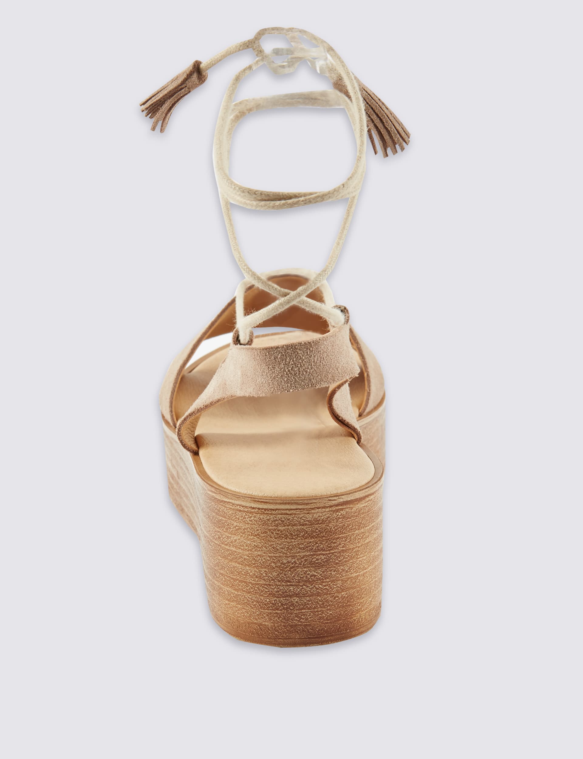 Stain Away™ Suede Two Part Wedge Sandals Image 2 of 5
