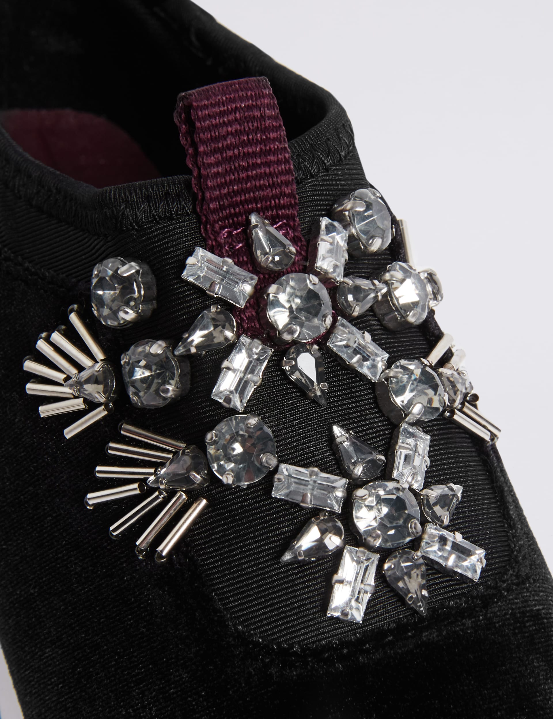 Embellished Slip on Trainers M S Collection M S