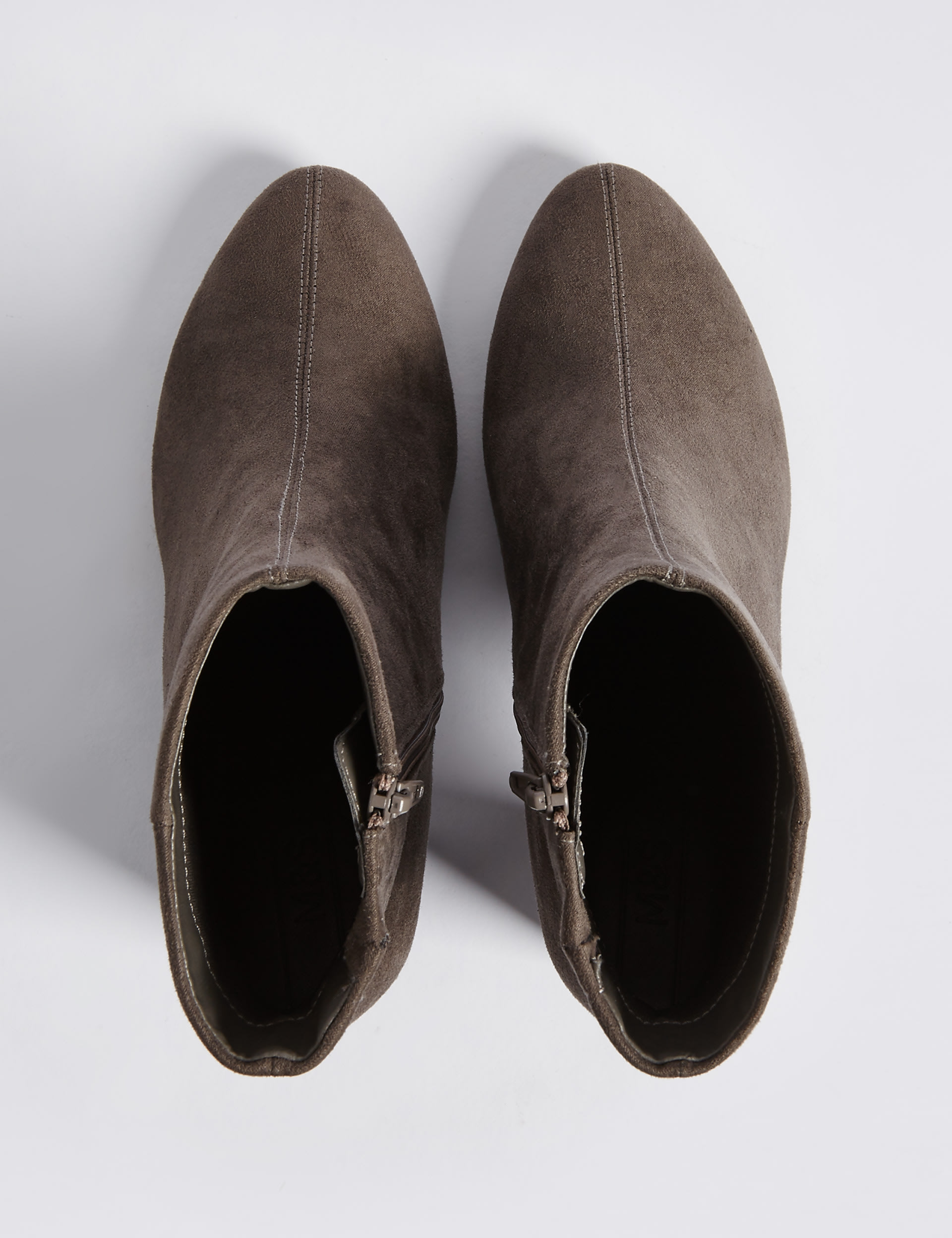 Block Heel Side Zip Ankle Boots Image 2 of 7