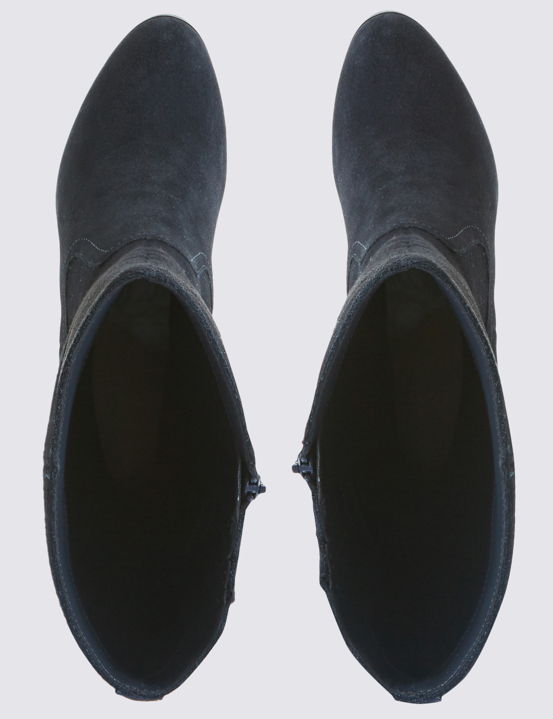 Suede Block Heel Knee High Boots Image 2 of 6