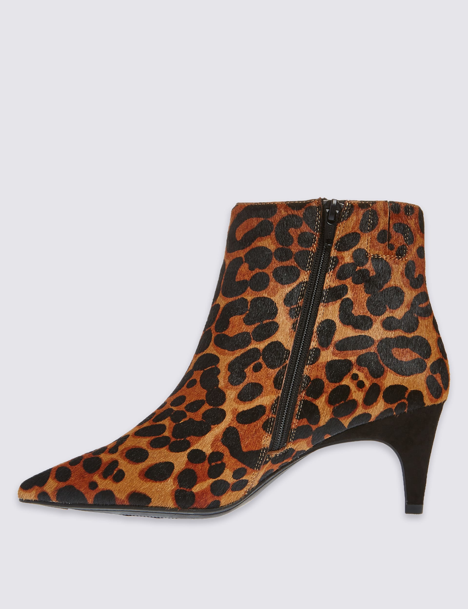 Wide Fit Suede Kitten Heel Ankle Boots Image 2 of 7