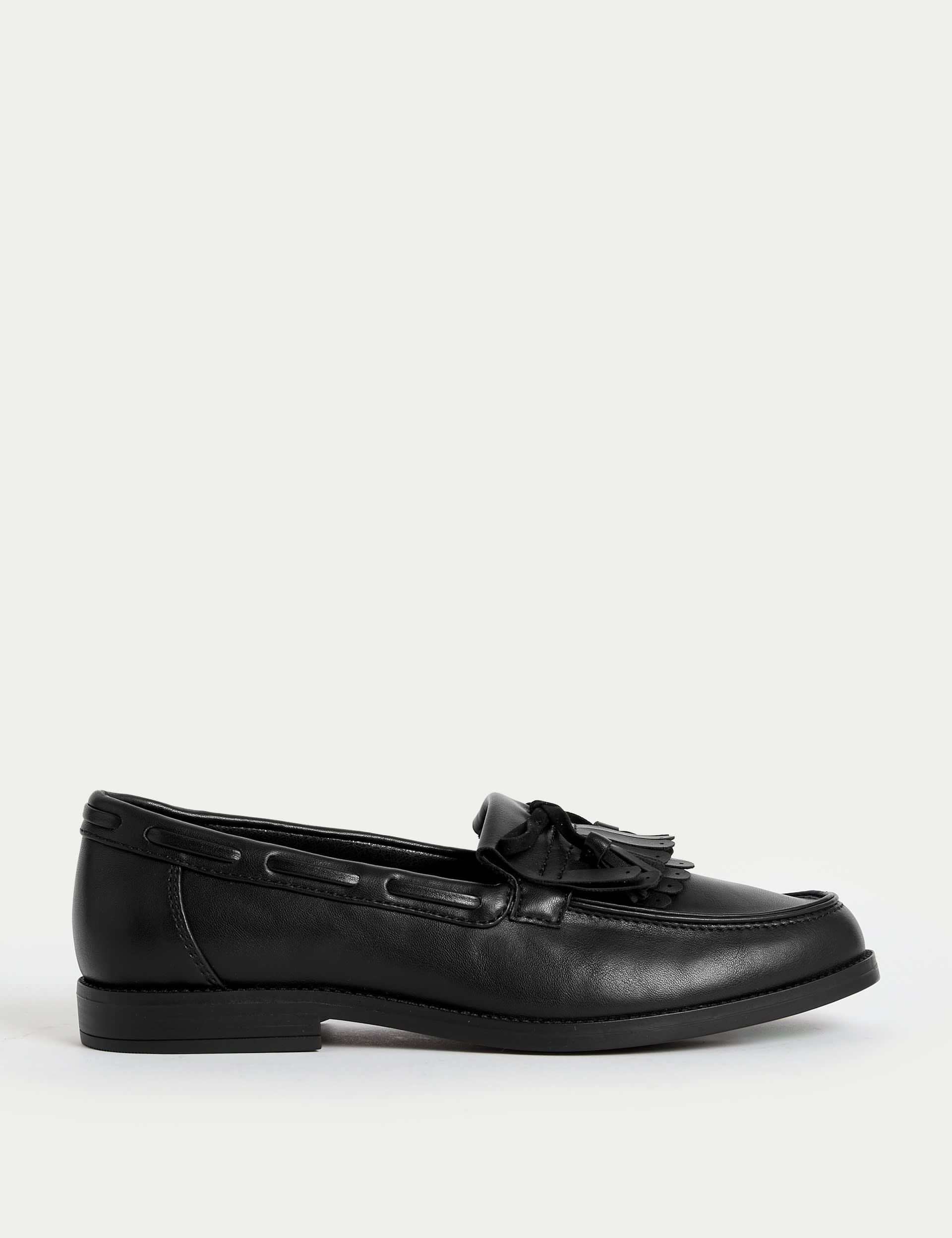 Tassel Bow Flat Loafers