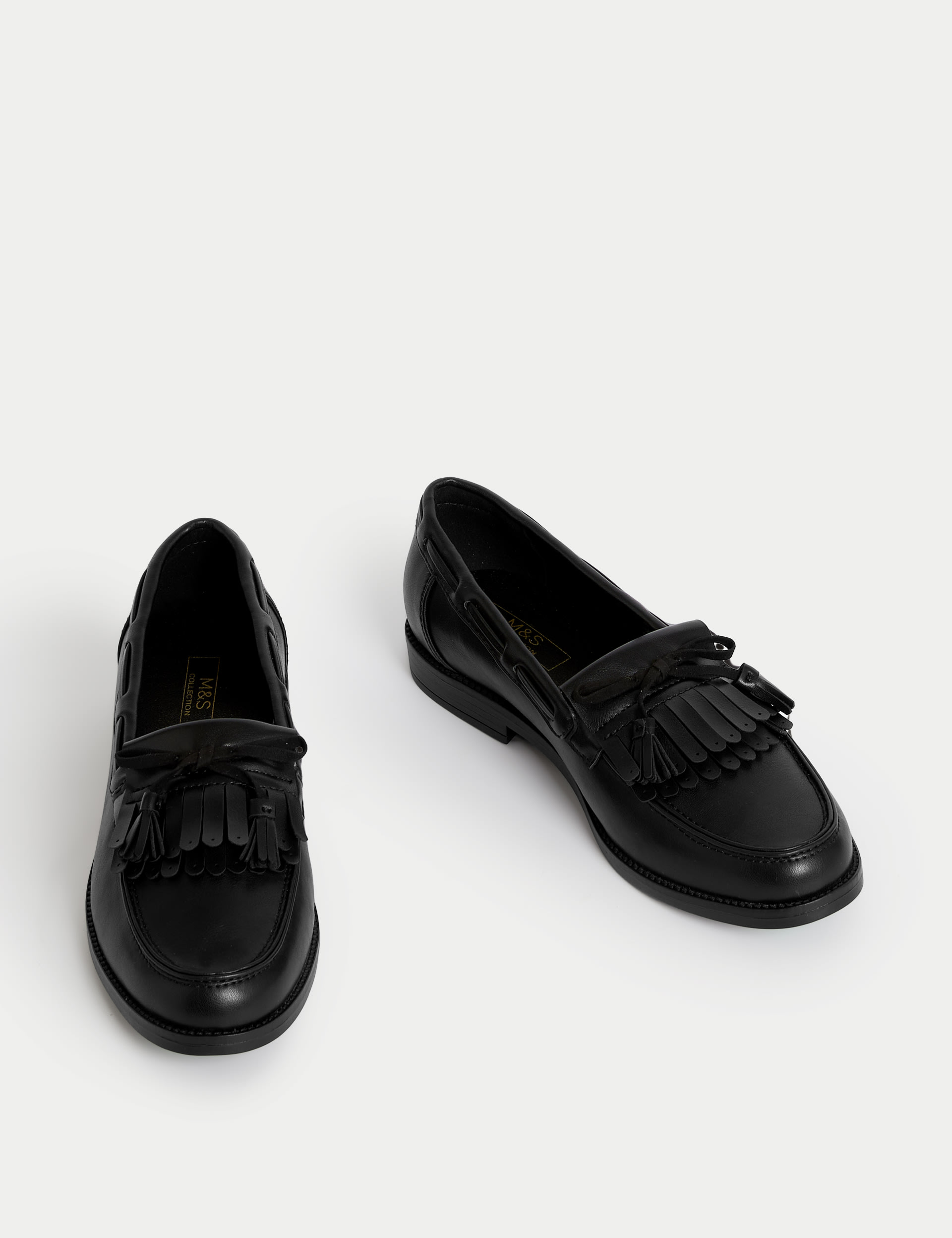 Tassel Bow Flat Loafers