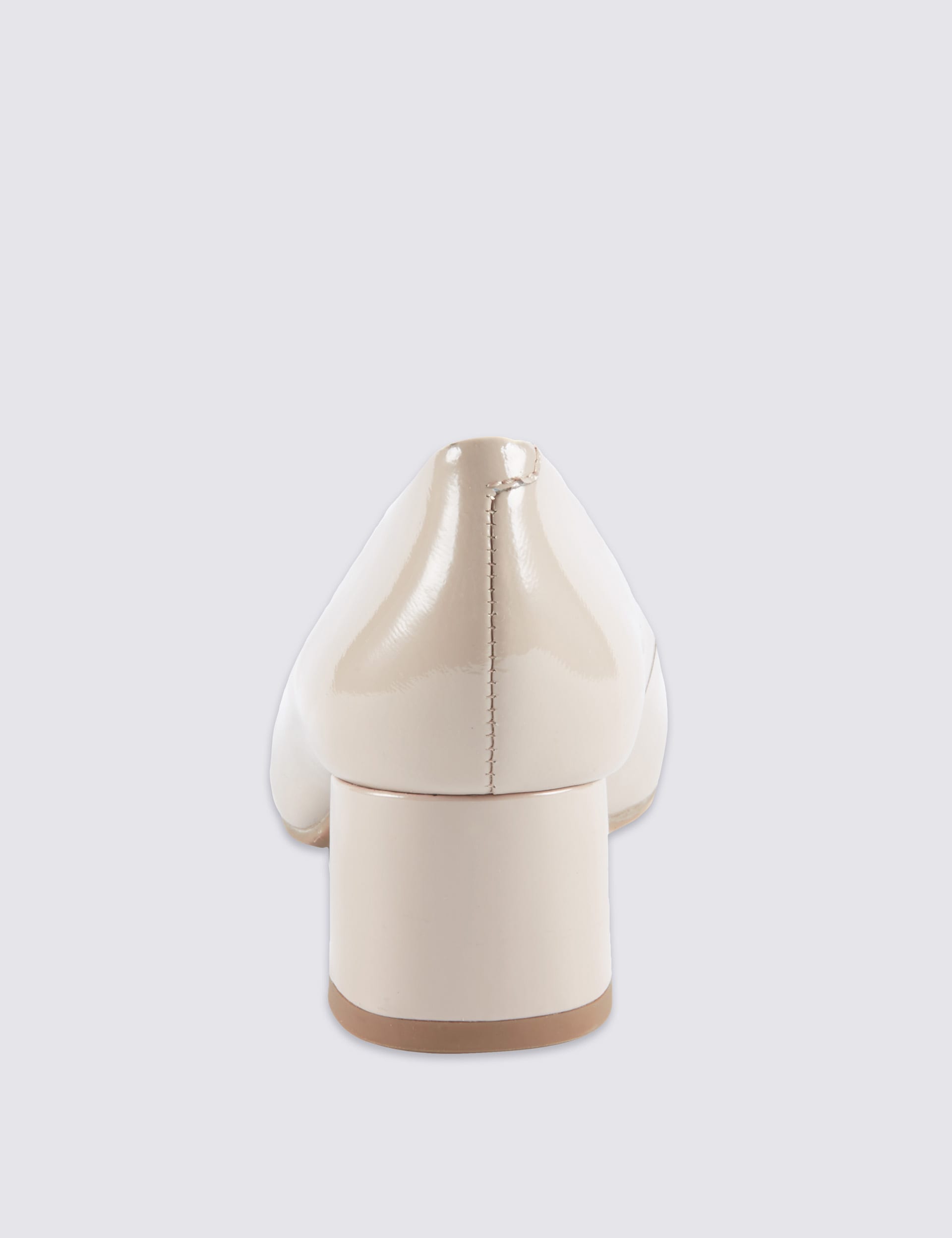 Leather Almond Toe Court Shoes Image 2 of 6