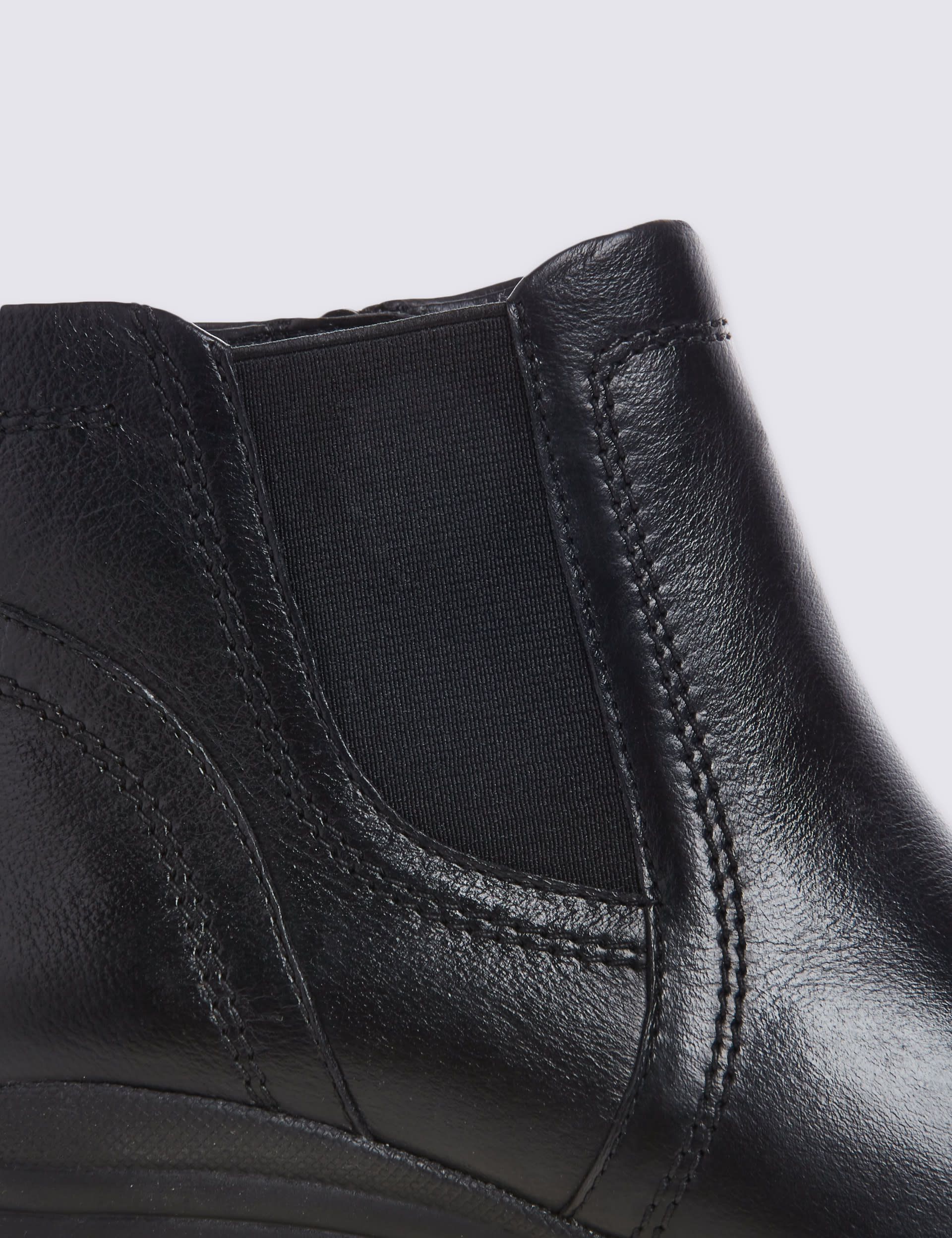 Leather Chelsea Ankle Boots with Footglove M S Collection M S