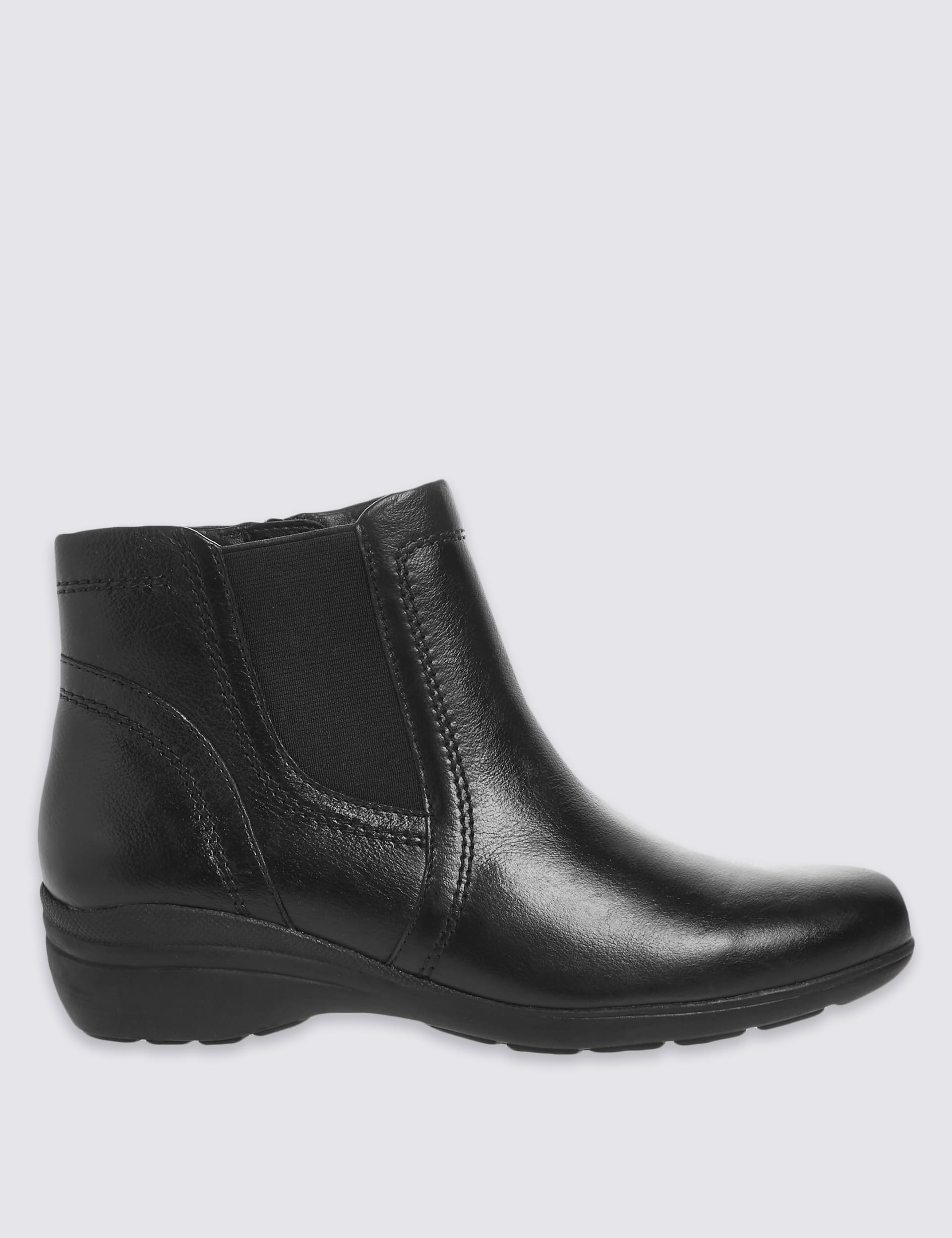 Leather Chelsea Ankle Boots with Footglove M S Collection M S