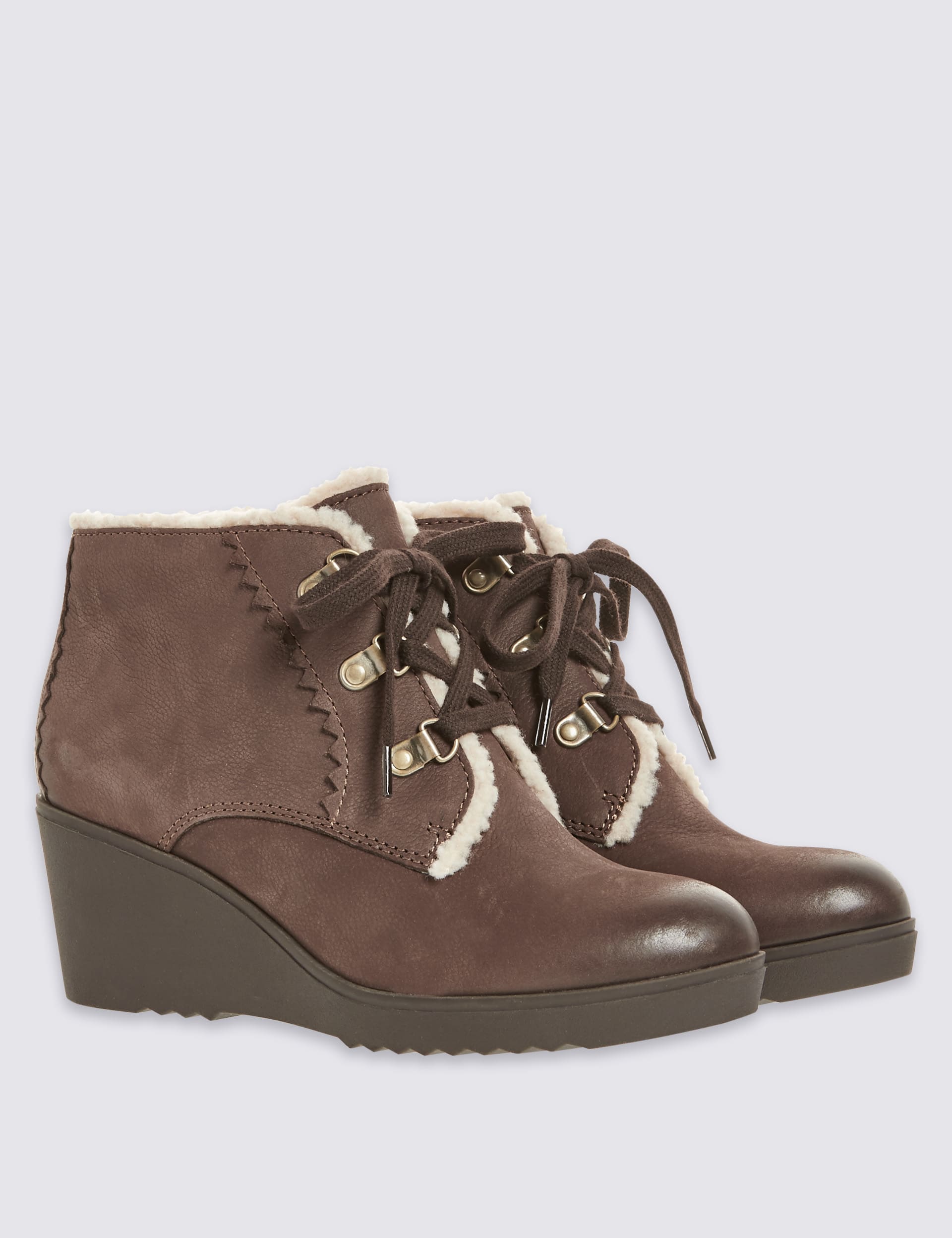 Wedge Heel Ankle Boots with Footglove™ Image 2 of 7