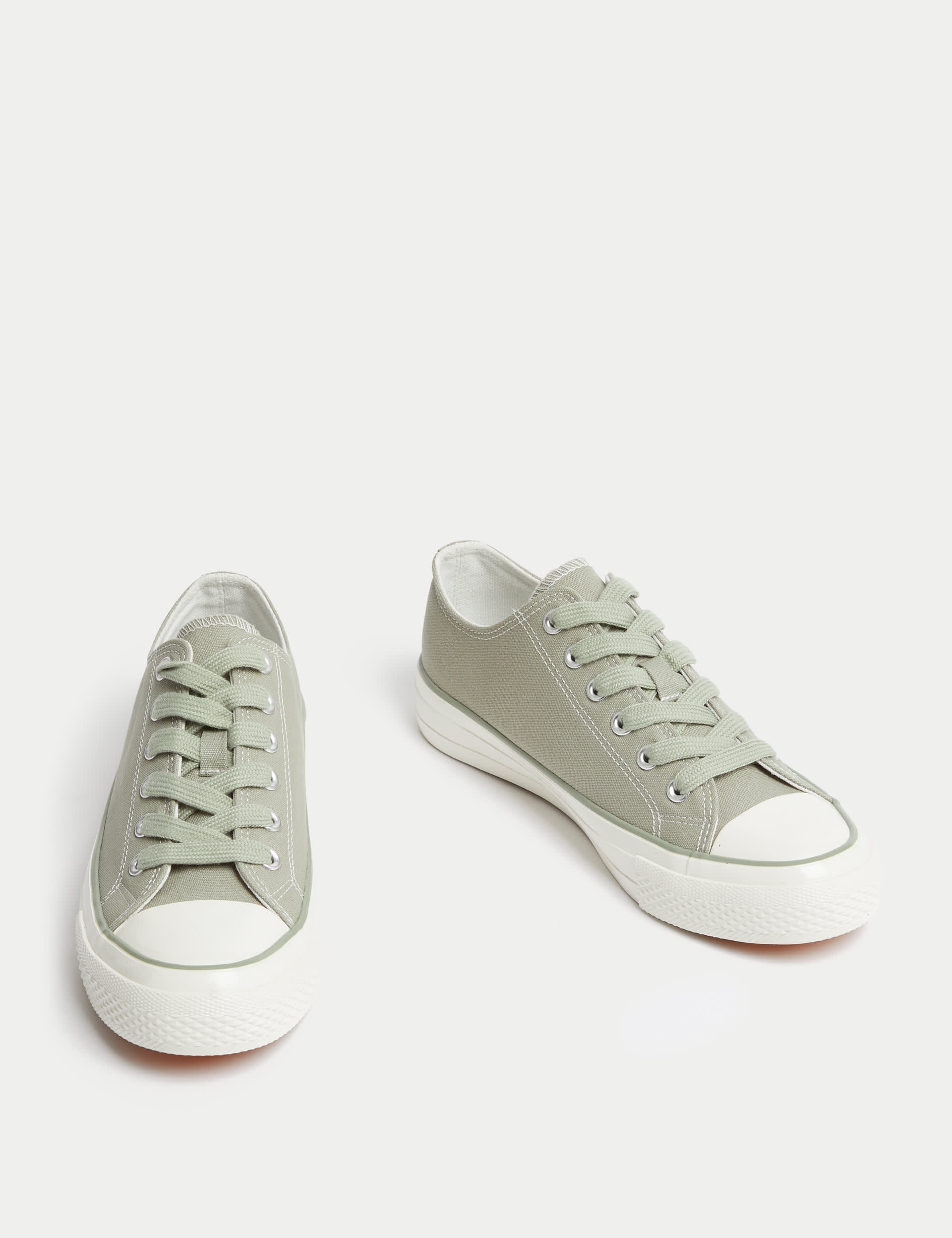 Canvas Lace Up Trainers