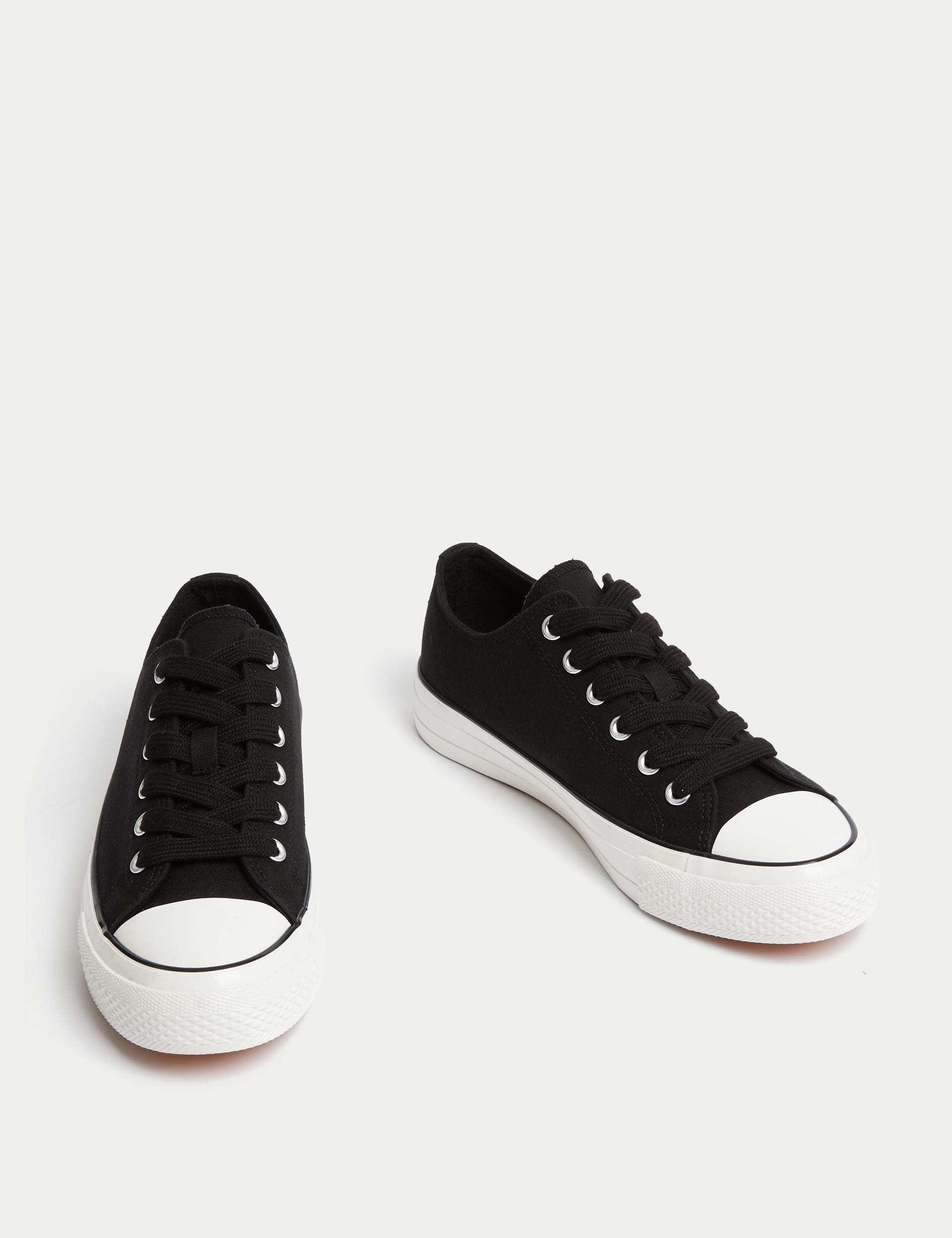 Canvas Lace Up Trainers