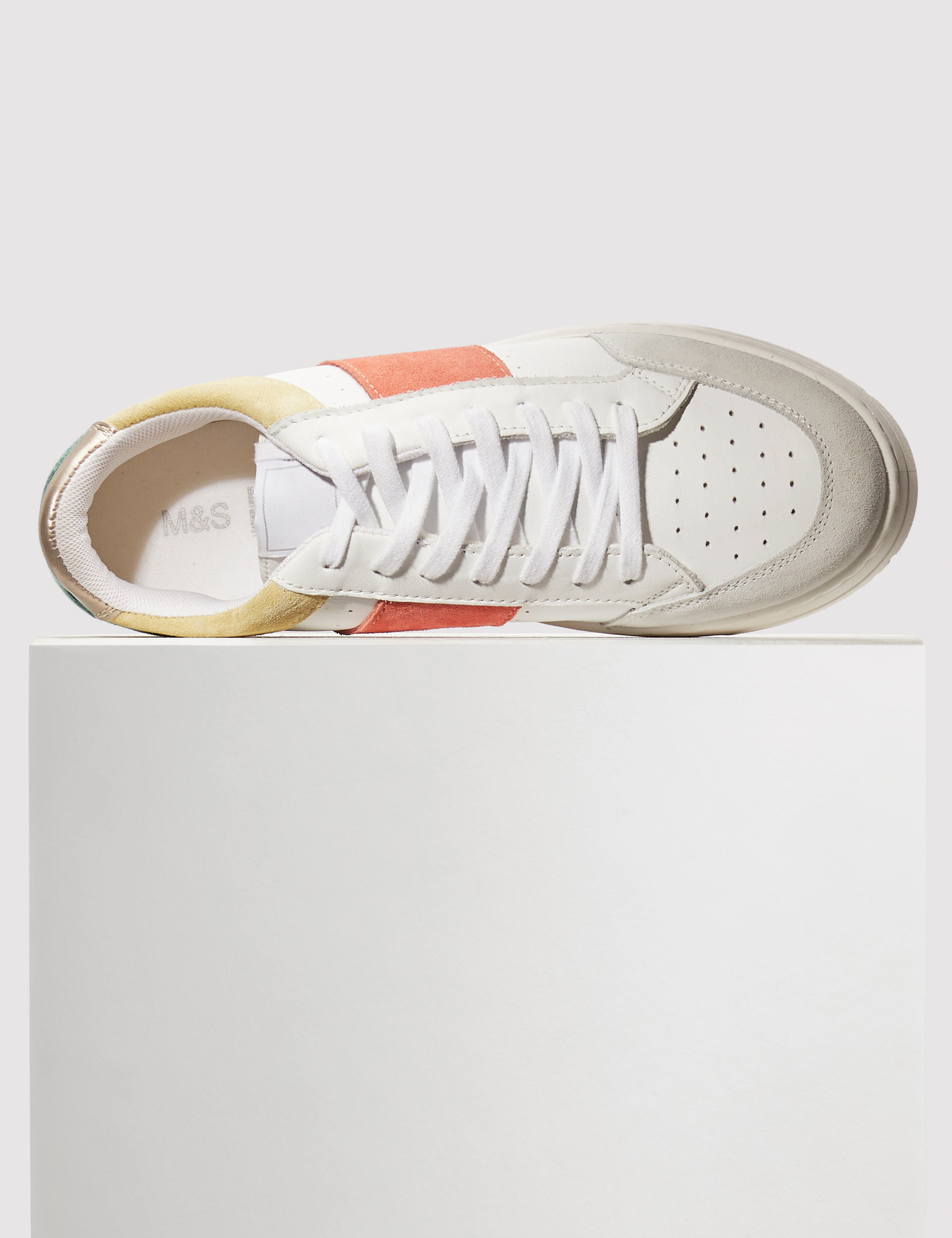 Leather Lace Up Trainer