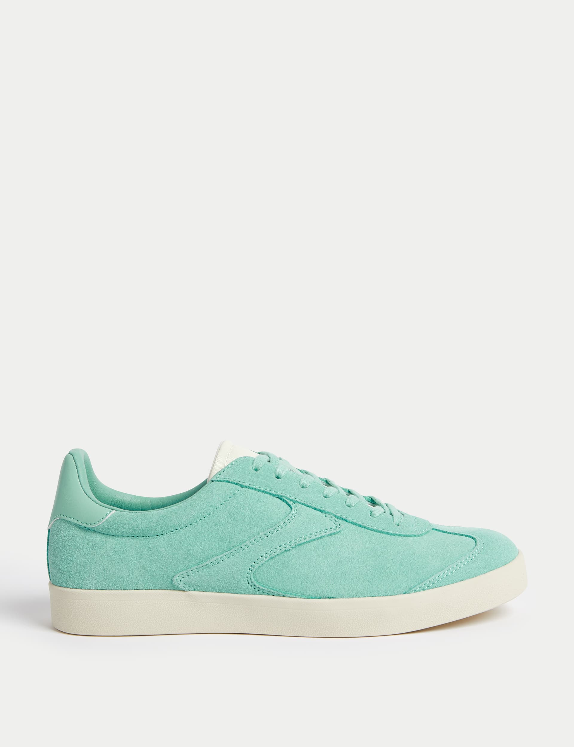 Suede Lace Up Side Detail Trainers