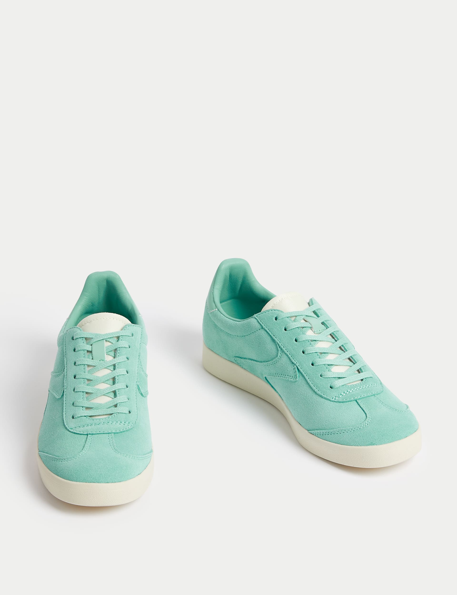 Suede Lace Up Side Detail Trainers