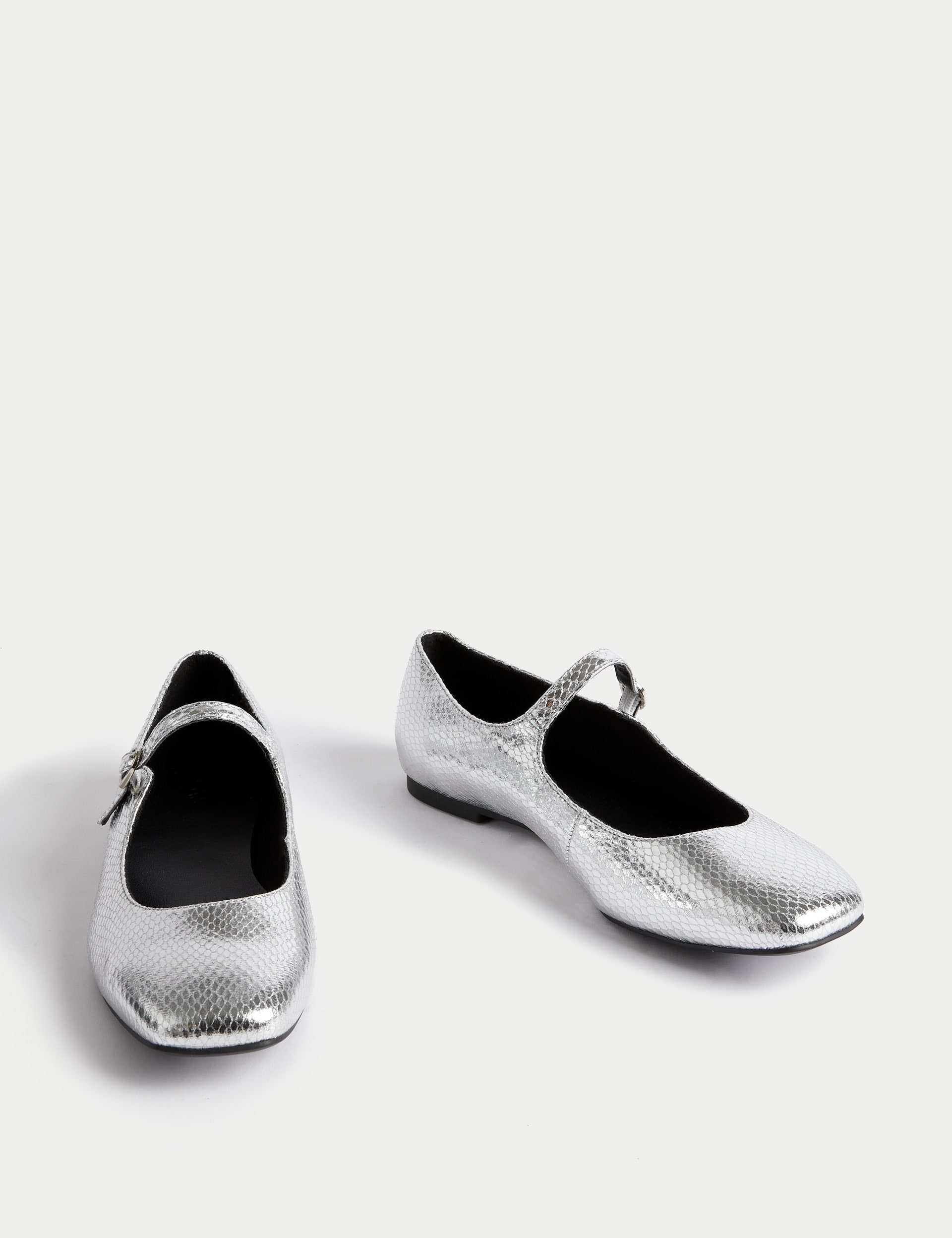 Metallic Flat Ballet Pumps