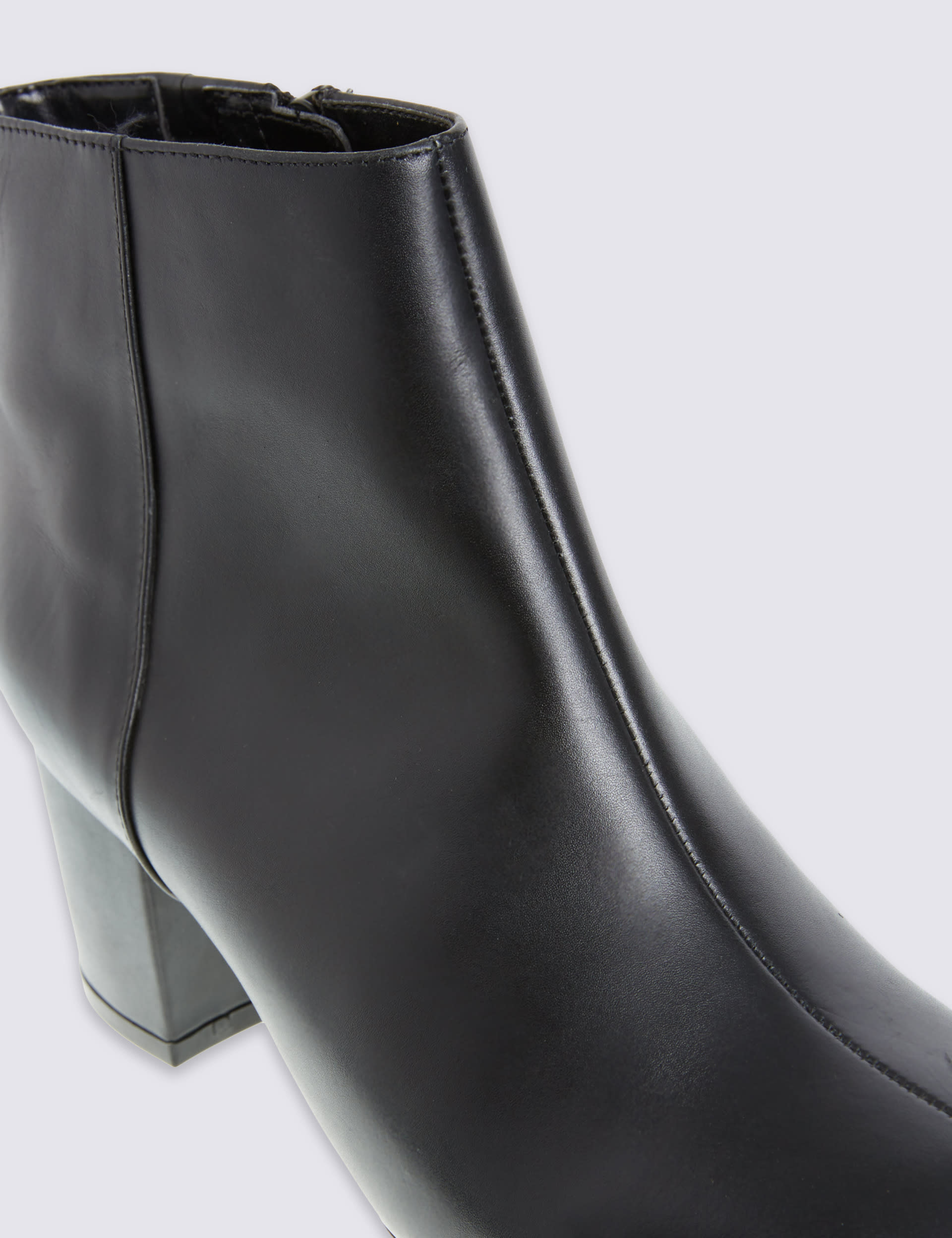 Wide Fit Leather Ankle Boots with Footglove Footglove M S