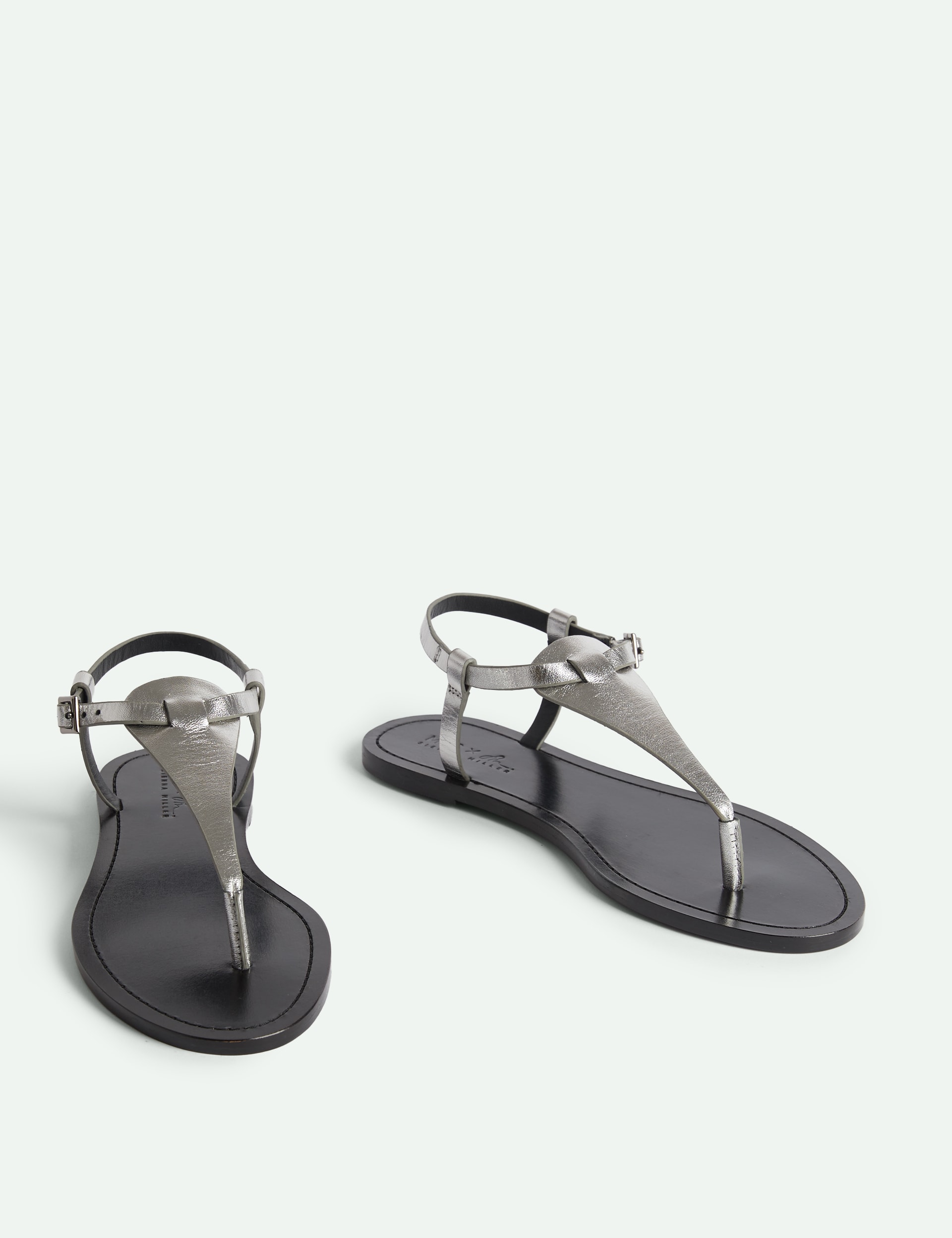 Leather Thong Flat Sandals