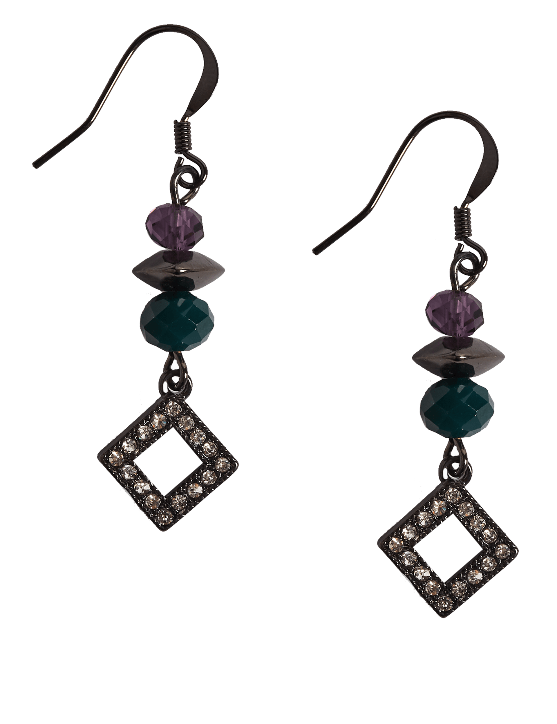 Beaded Drop Earrings Image 2 of 3