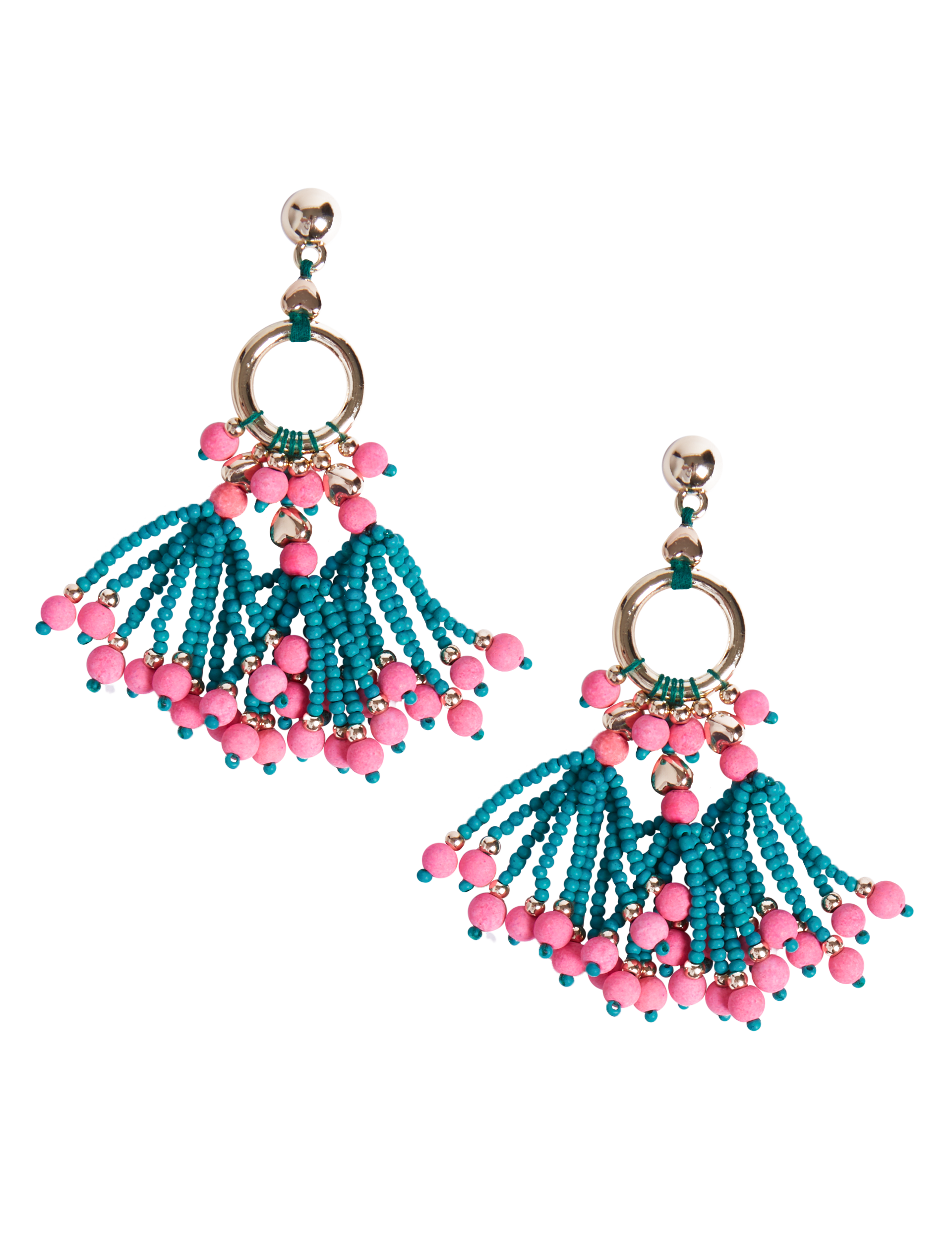 Dancing Beaded Drop Earrings Image 2 of 3