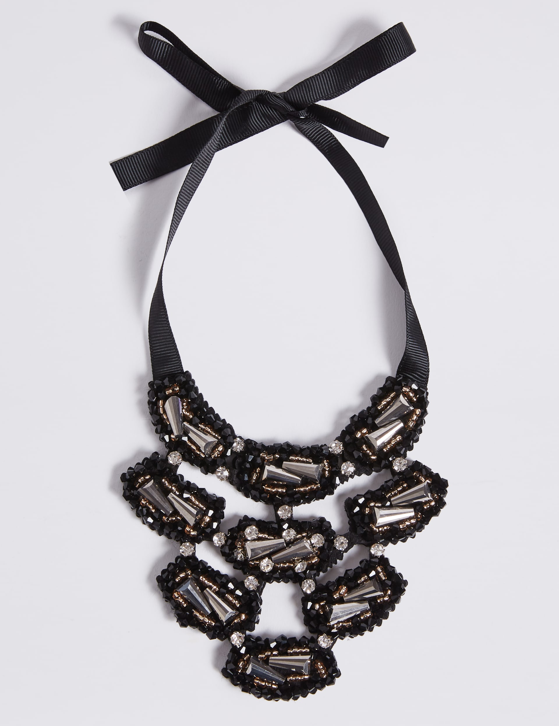 Beaded Bib Necklace Image 2 of 3
