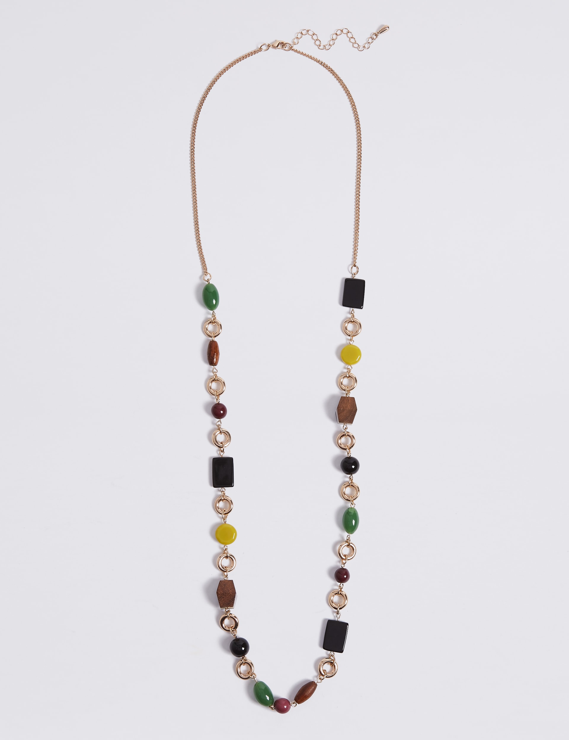 Mixed Shape Rope Necklace Image 2 of 3
