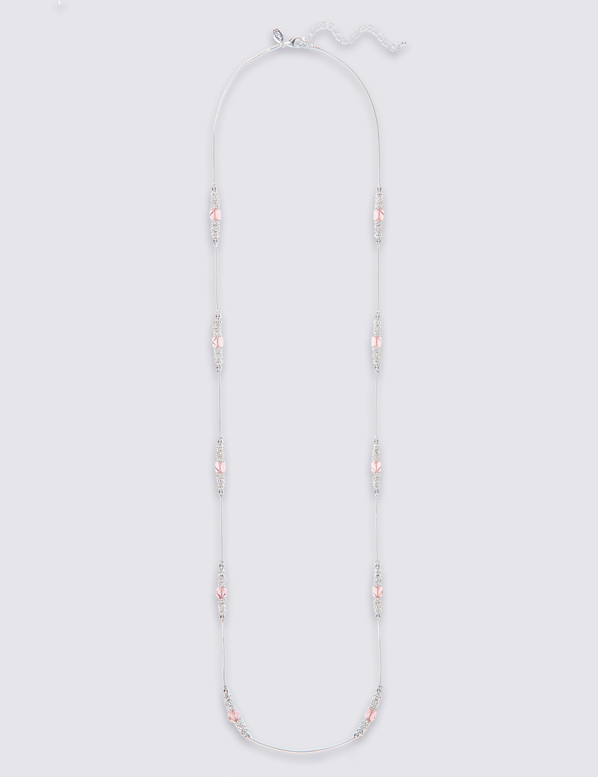 Silver Plated Amethyst Necklace Image 2 of 3