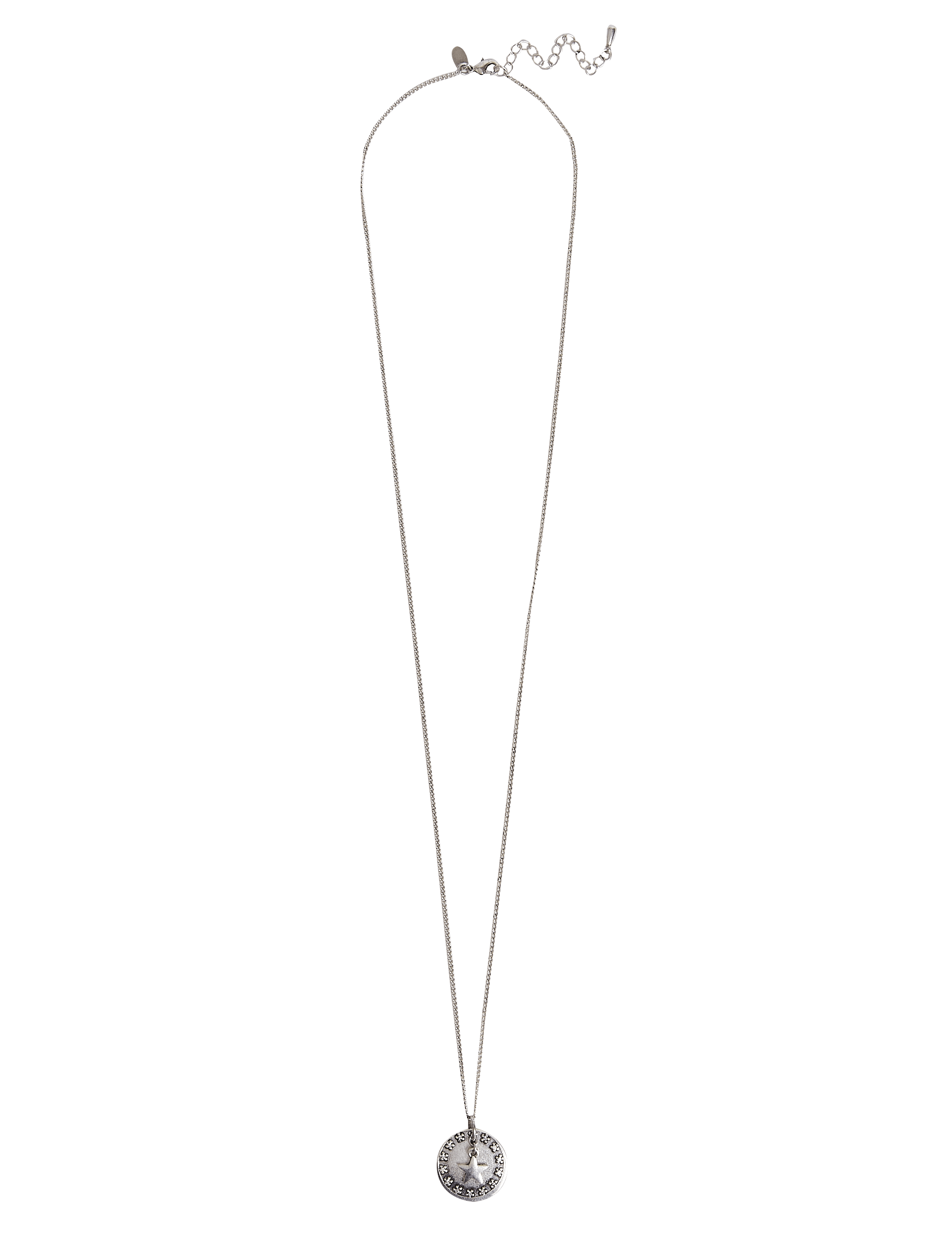 Double Disc Star Pendant Necklace Image 1 of 2