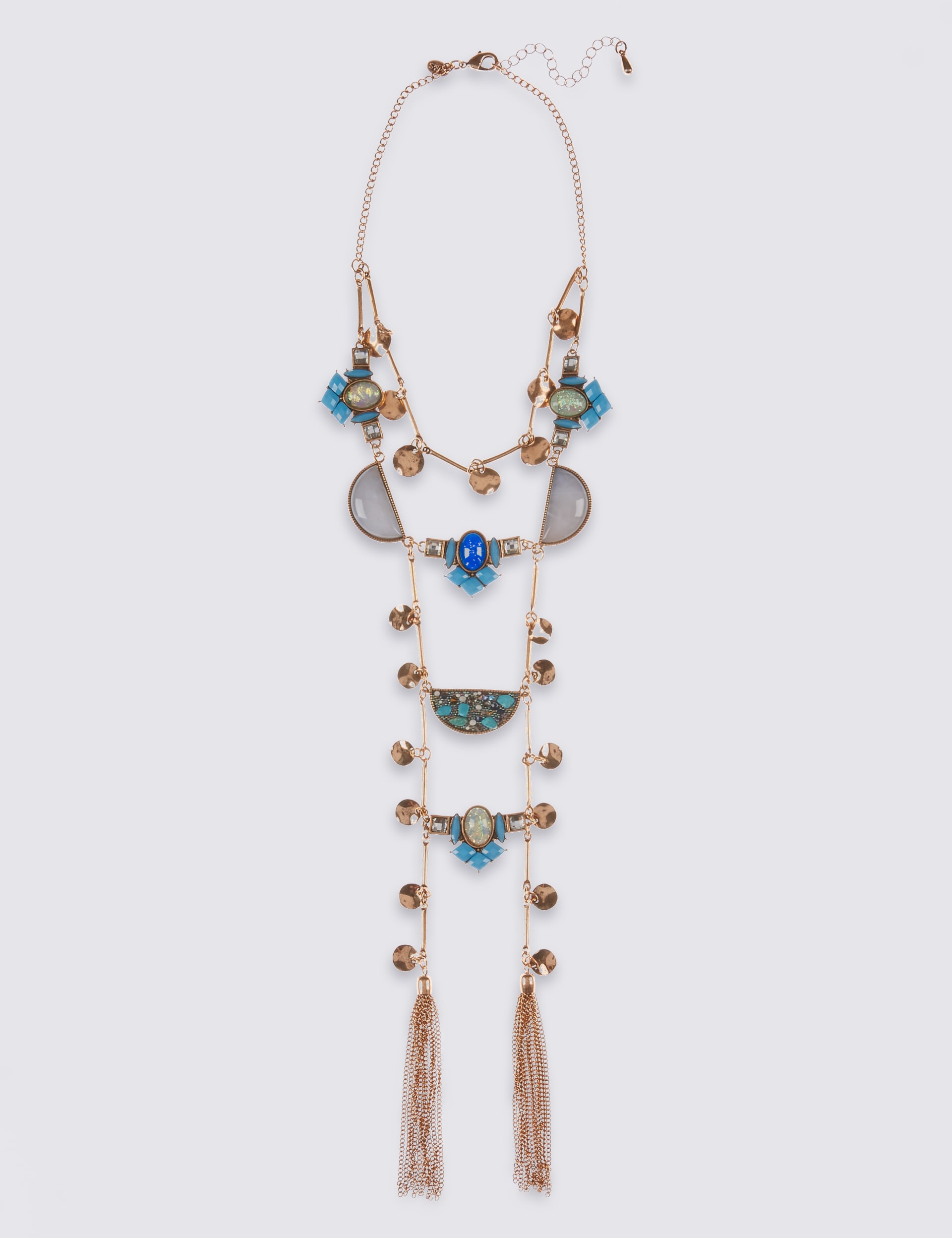 Moon Ladder Tassel Necklace Image 2 of 3