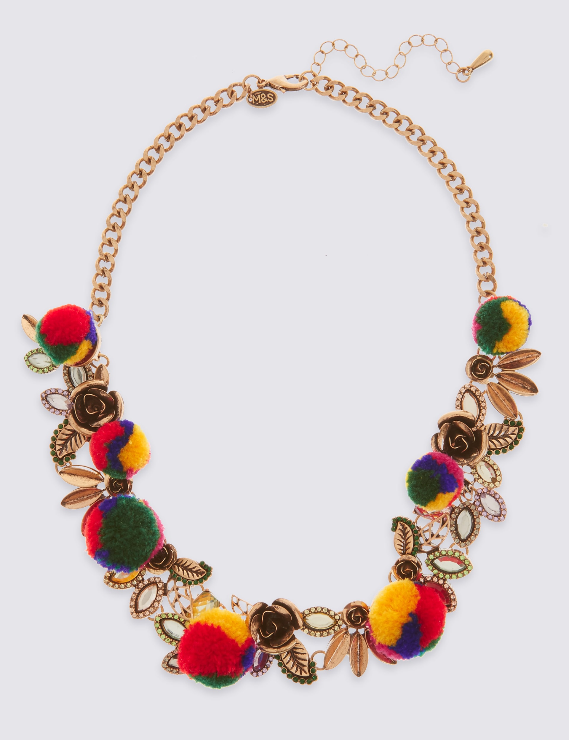 Havana Pom Pom Necklace Image 2 of 3