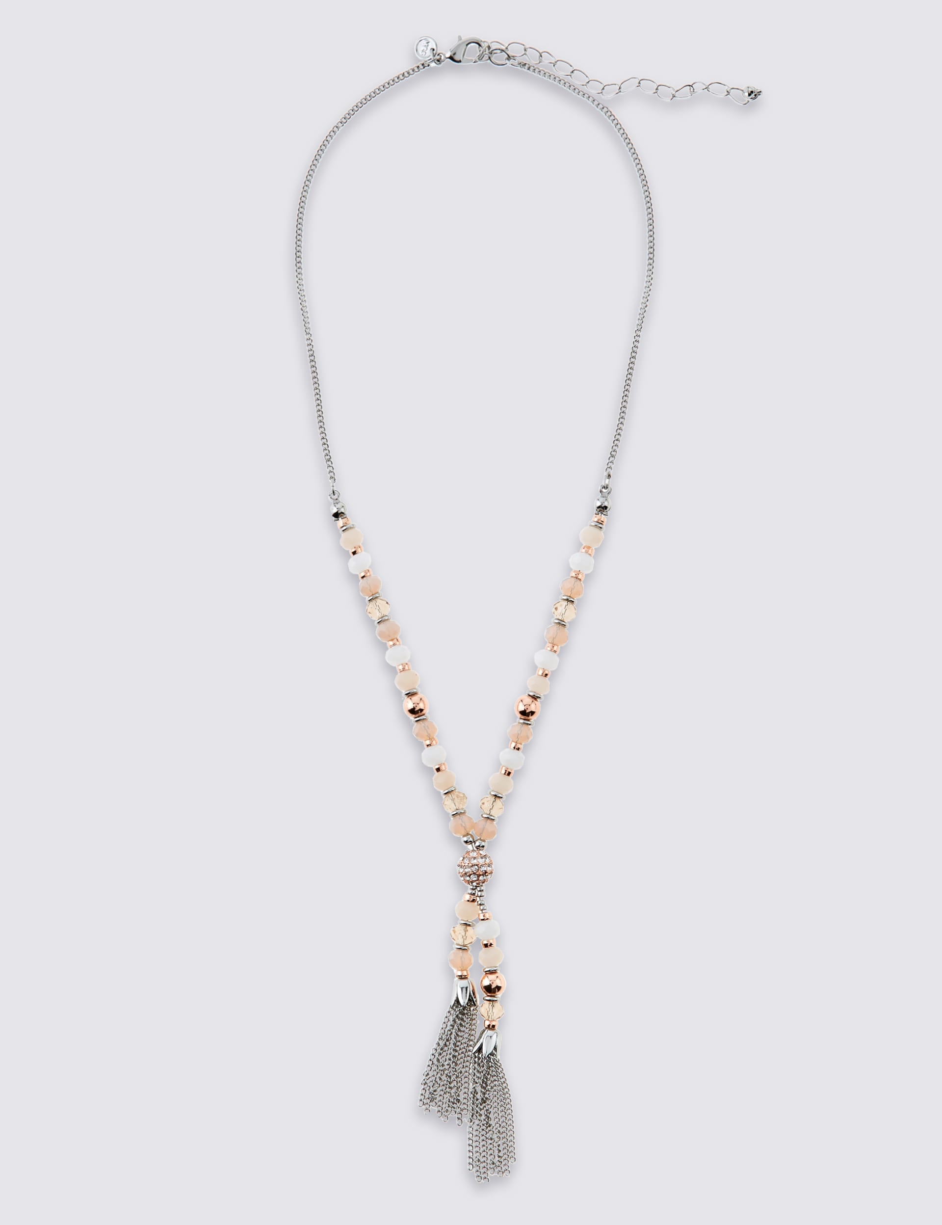 Beaded Tassel Necklace Image 2 of 3