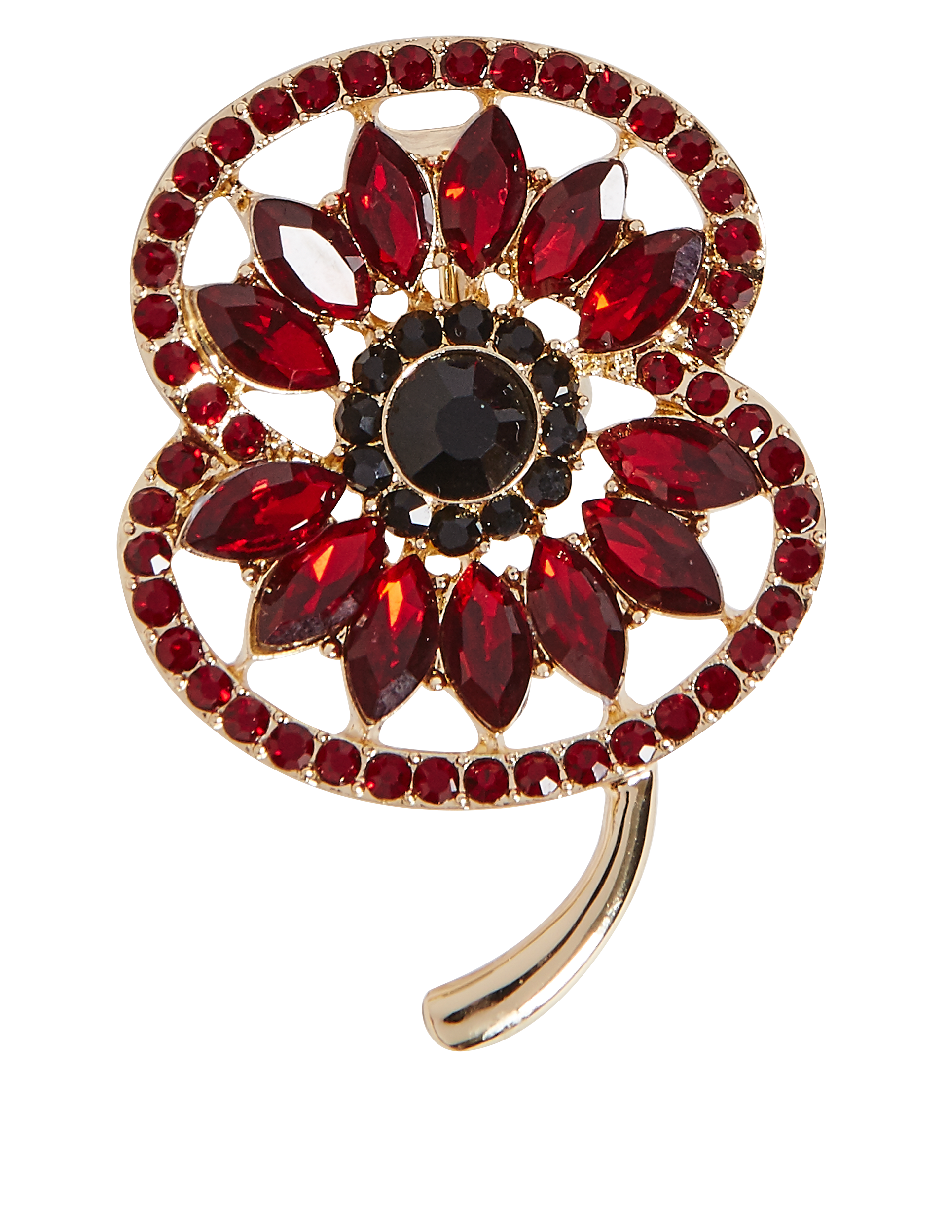 The Poppy Collection® Bejewelled Poppy Brooch Image 2 of 4