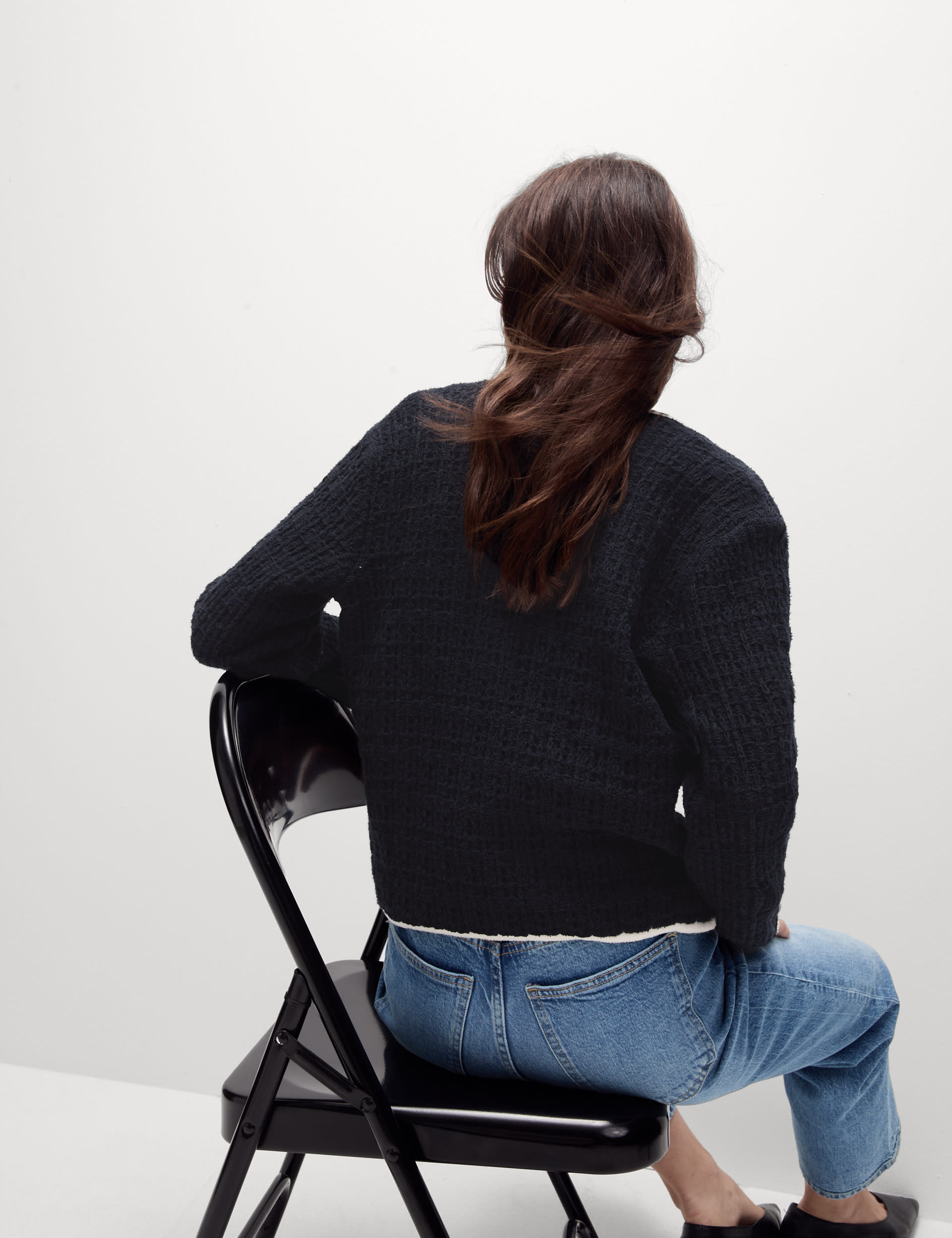 Cotton Blend Textured Knitted Jacket | M&S Collection | M&S