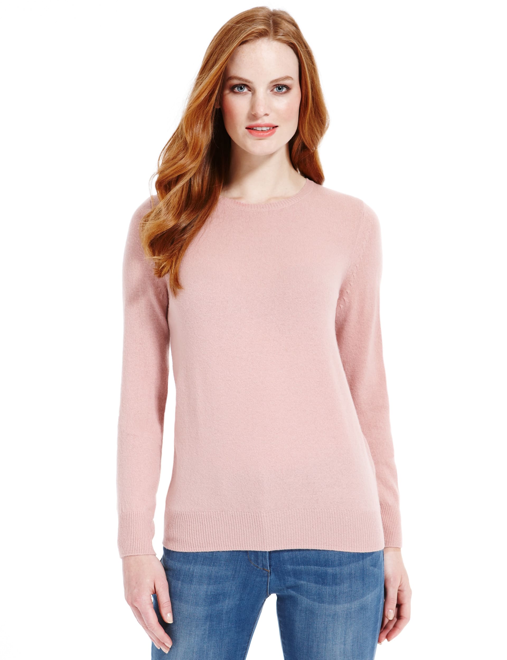 Pure Lambswool Crew Neck Jumper Image 2 of 6