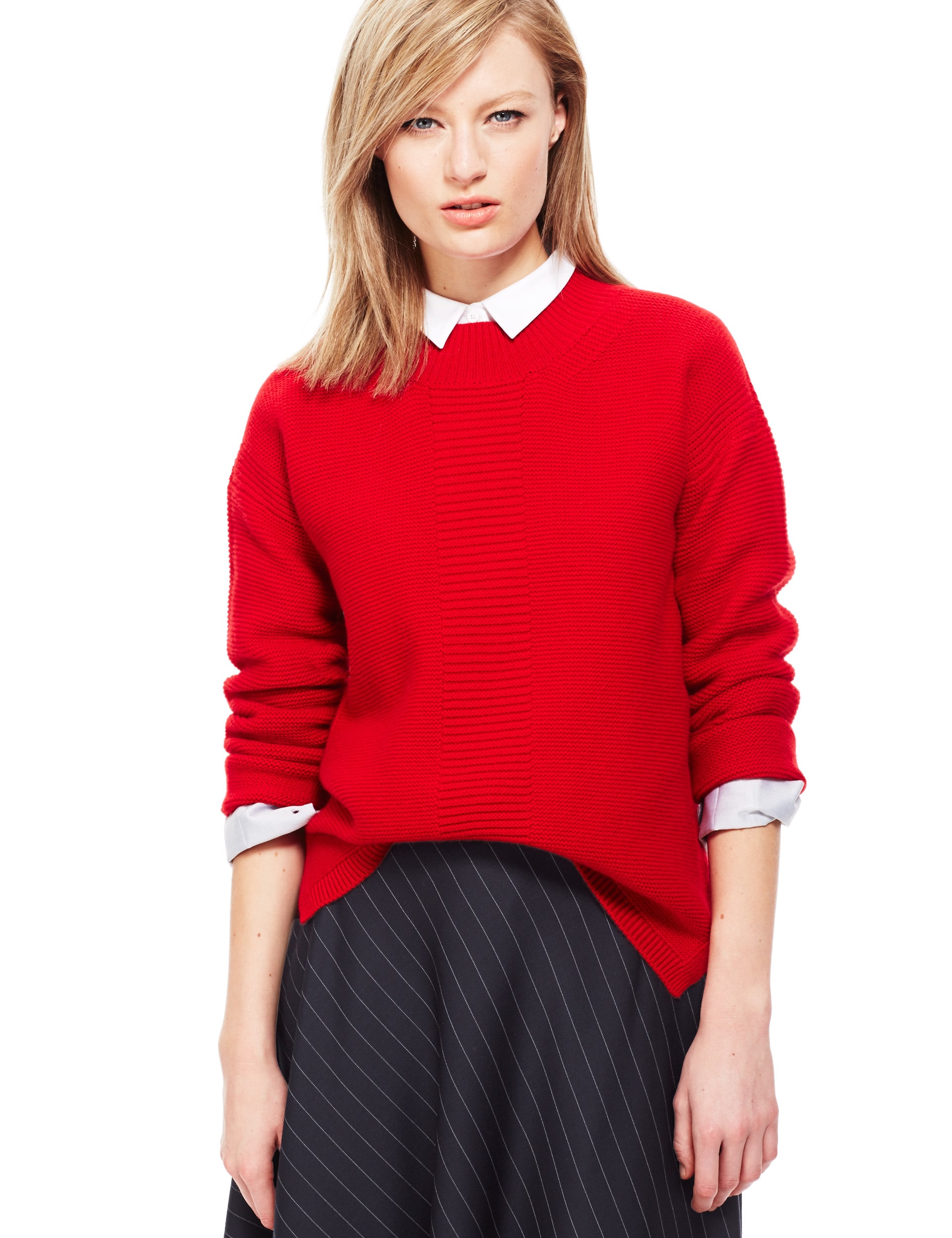 Pure Cashmere Ribbed Jumper Image 2 of 4