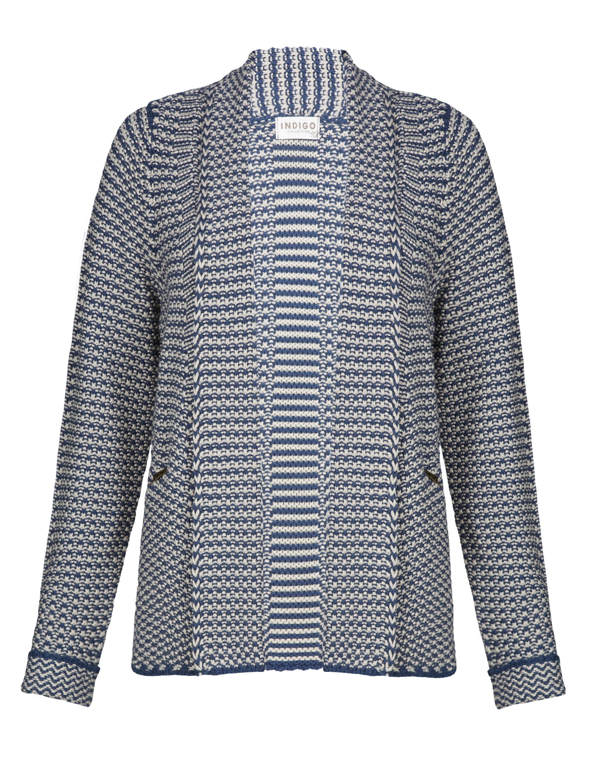 Pure Cotton Textured Military Cardigan Image 2 of 5