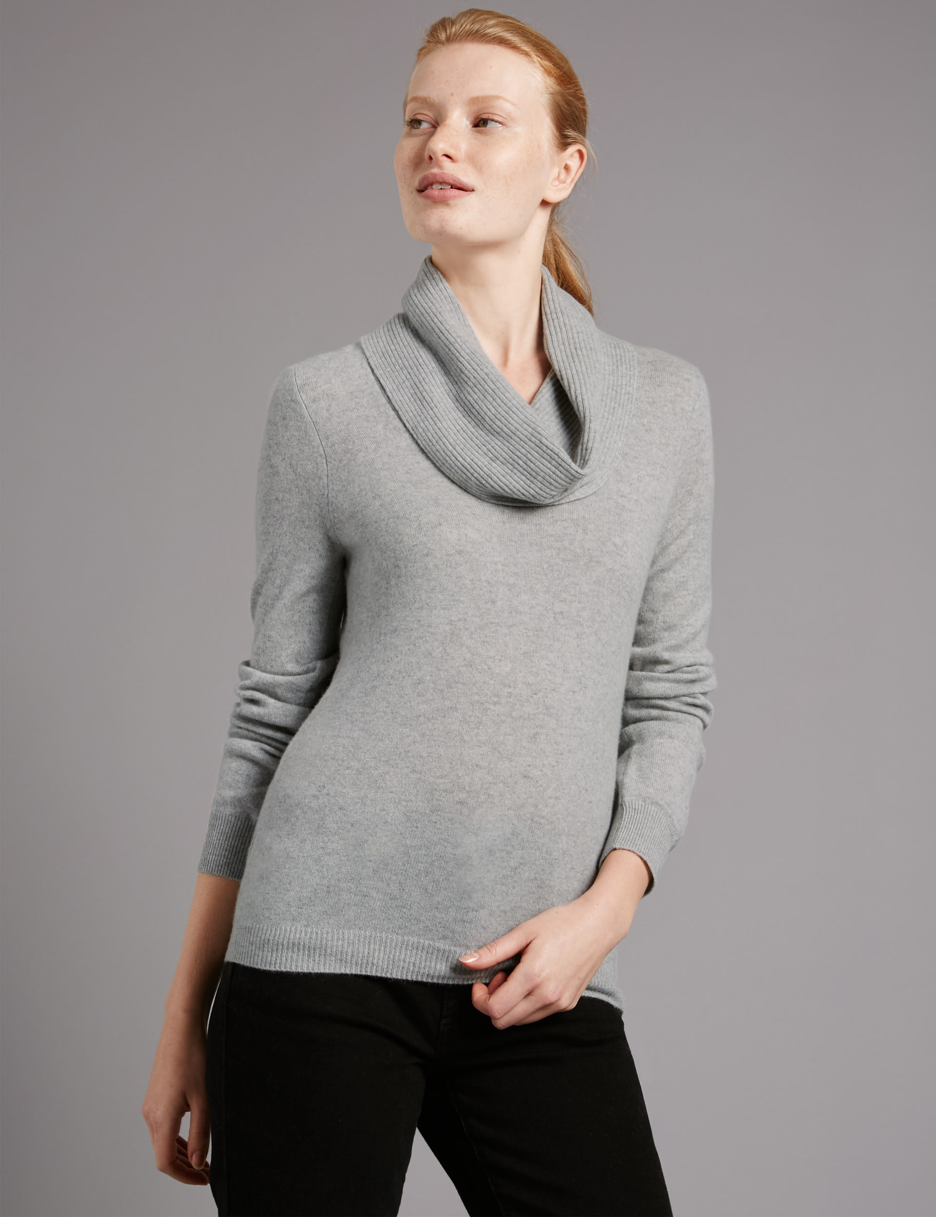 Pure Cashmere Cowl Neck Jumper M S Collection M S