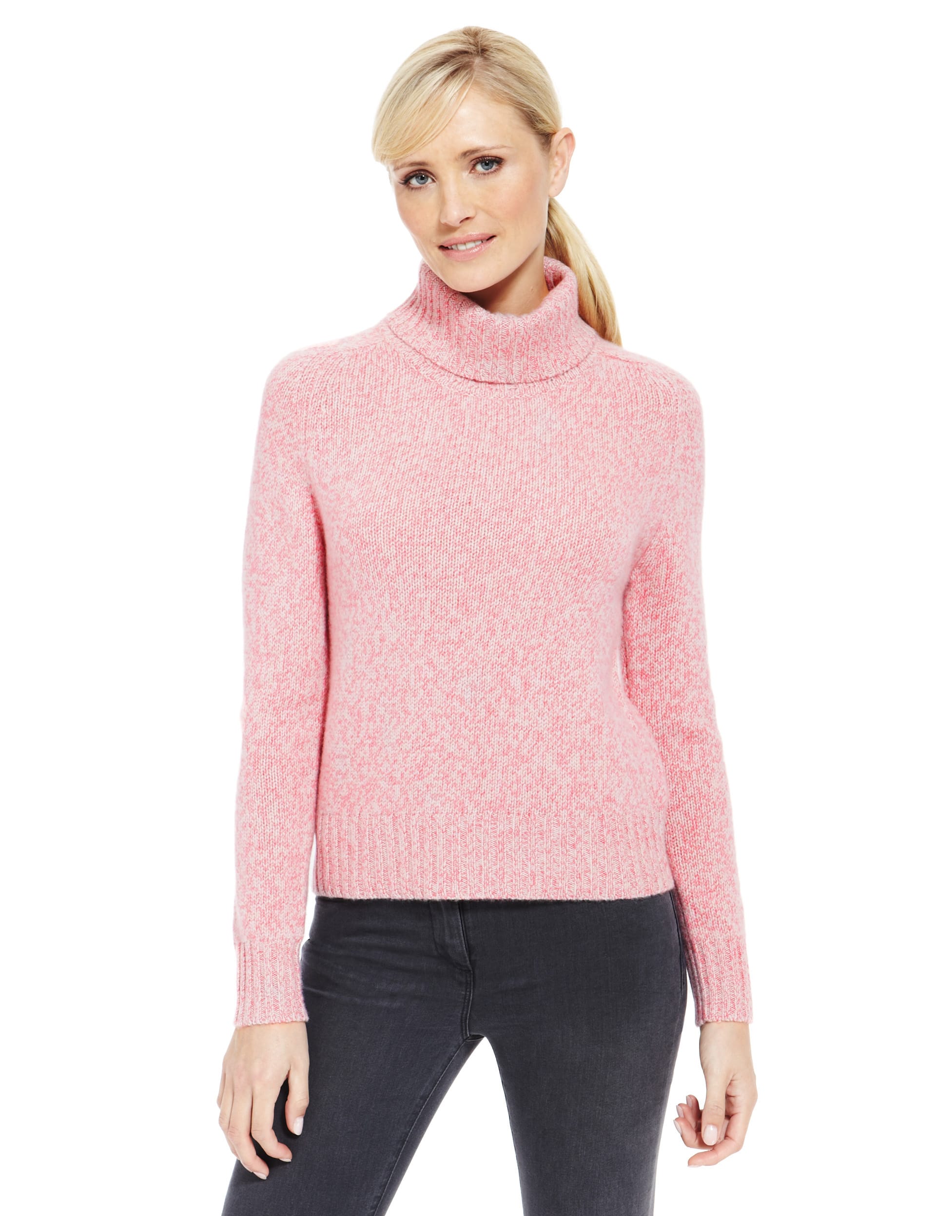 Pure Cashmere Roll Neck Jumper M S Collection M S