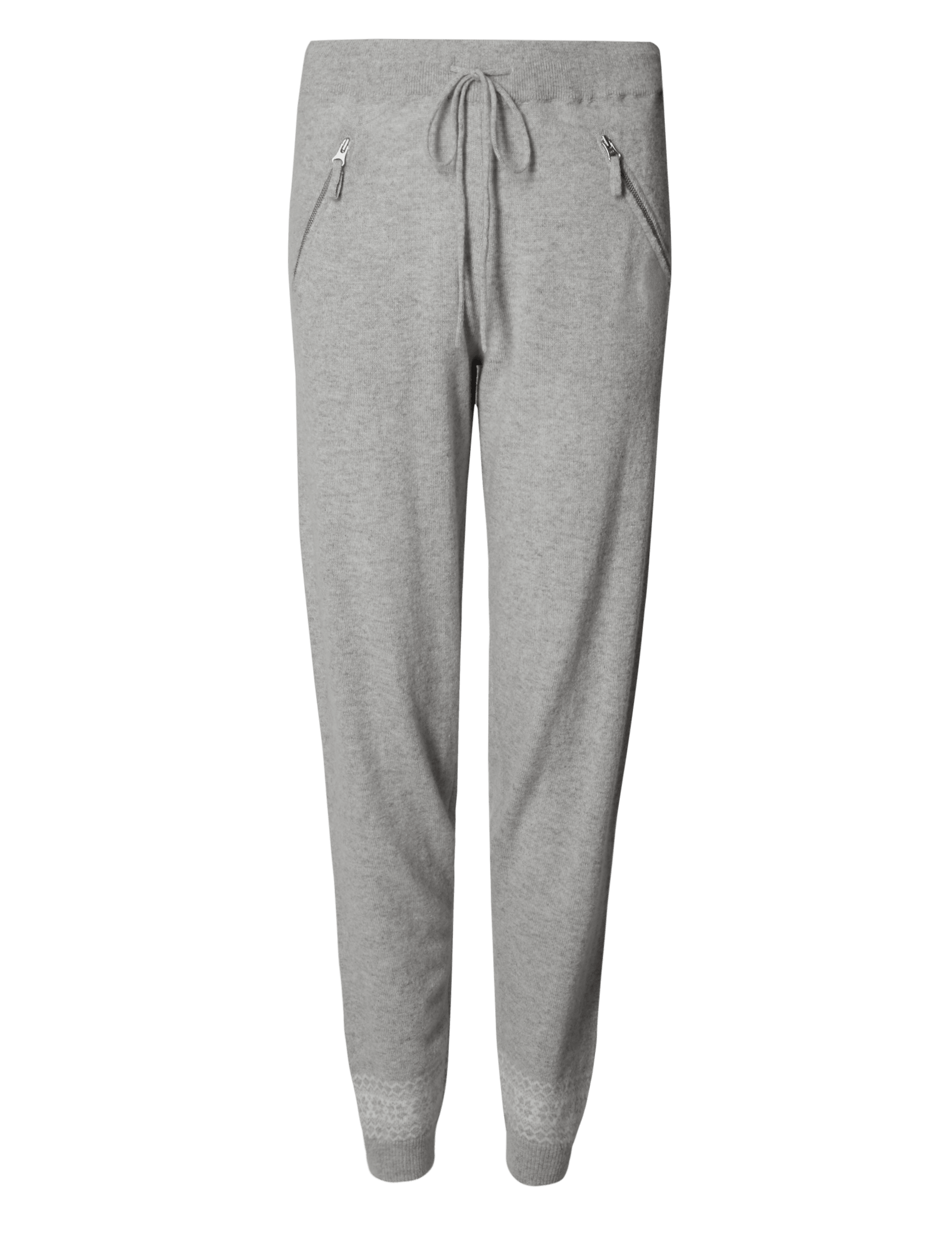 Pure Cashmere Fairisle Joggers Image 2 of 4