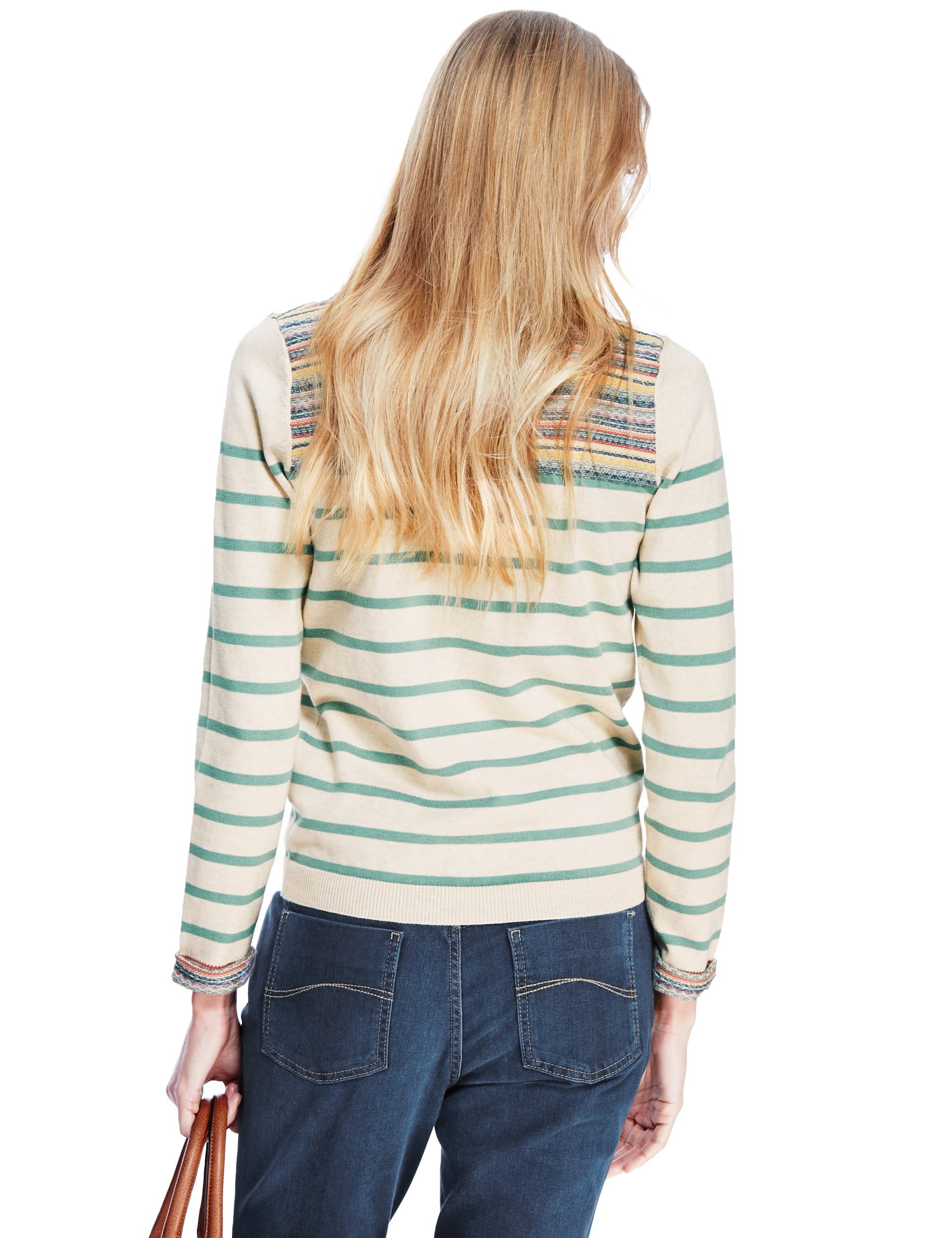 Pure Cotton Fair Isle Jumper Image 2 of 3