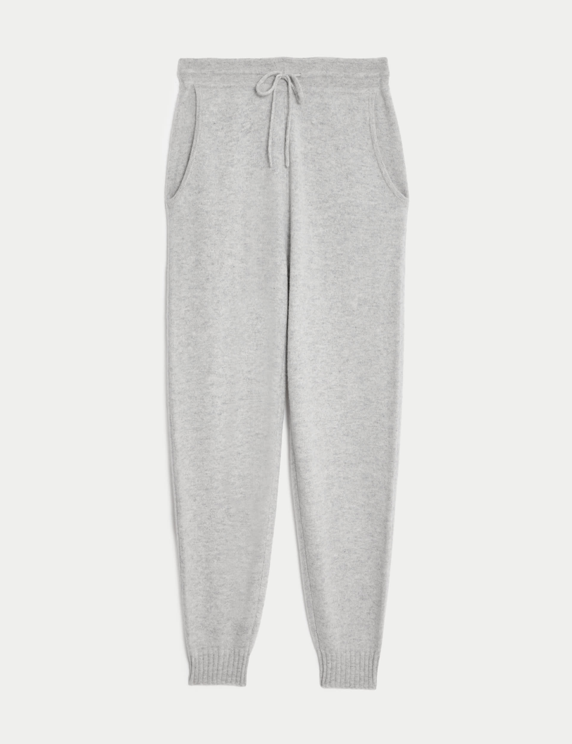 Pure Cashmere Tapered Ankle Grazer Joggers