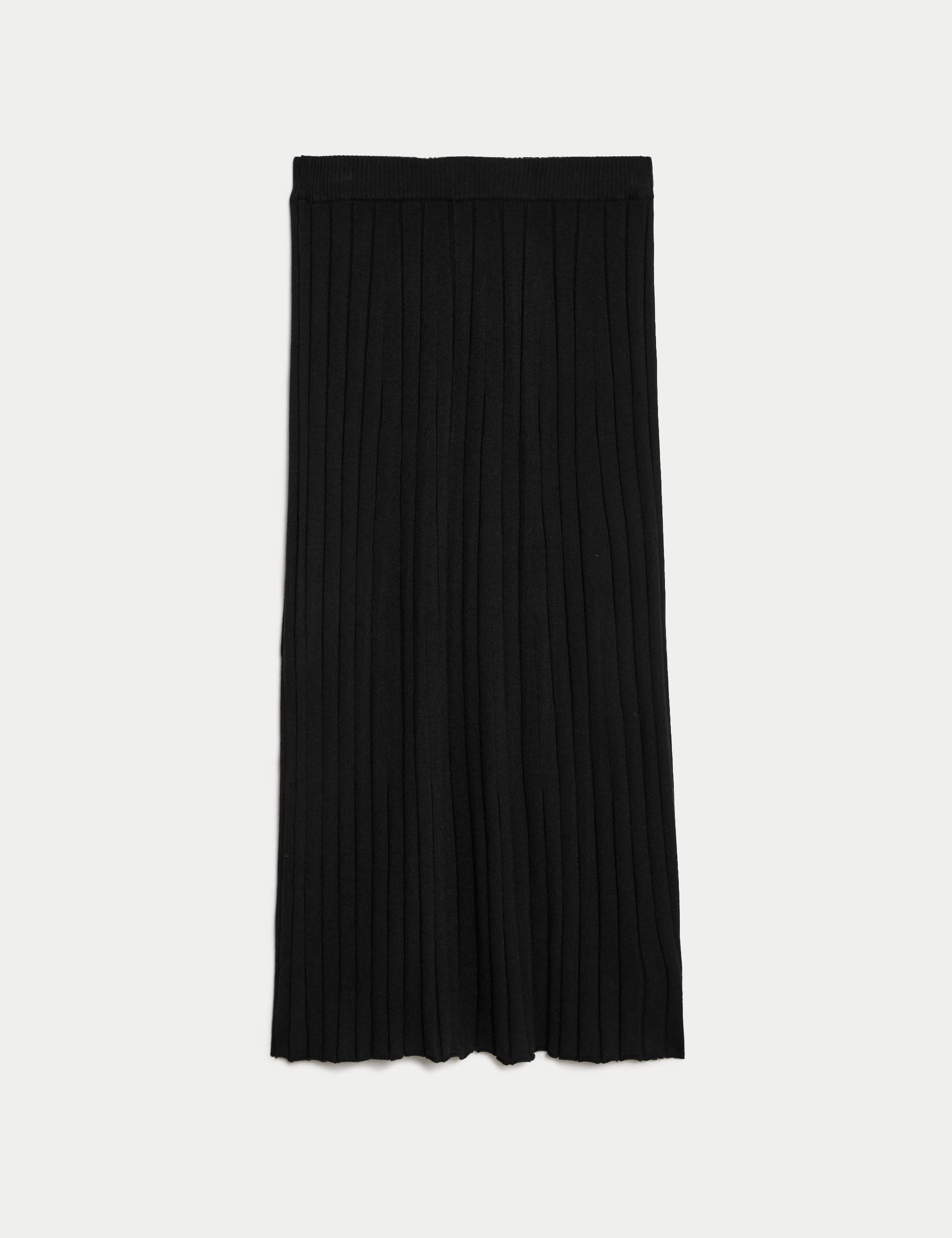 Textured Knitted Midi Skirt